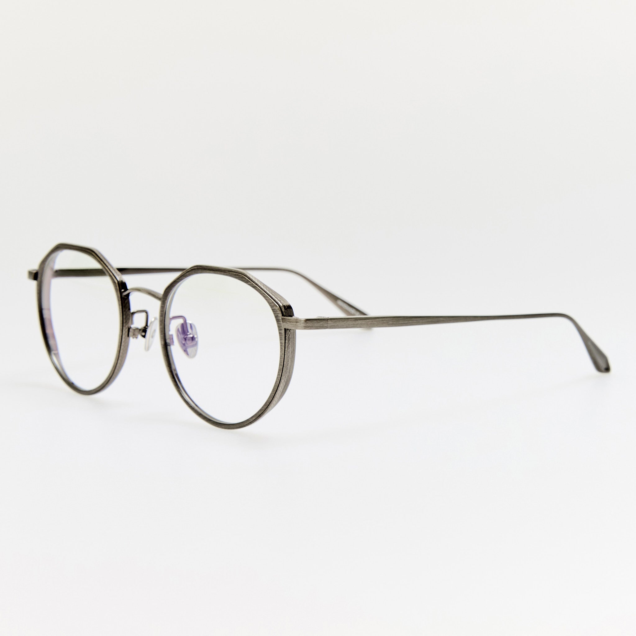Cesar Optical in Antique Silver - LINDA FARROW - Optical Frame -