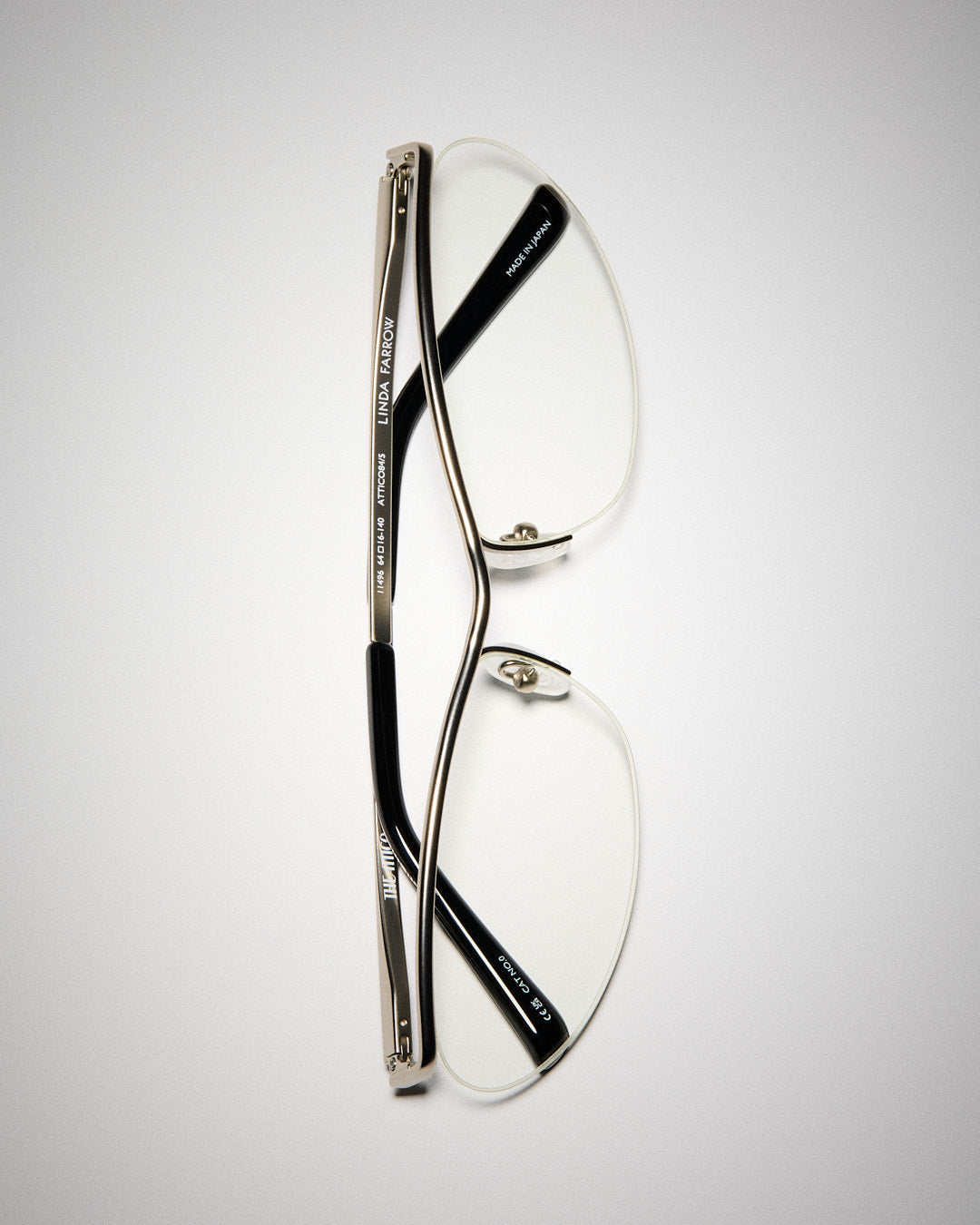 Charlotte Optical in Matt Silver - LINDA FARROW-Optical Frame-