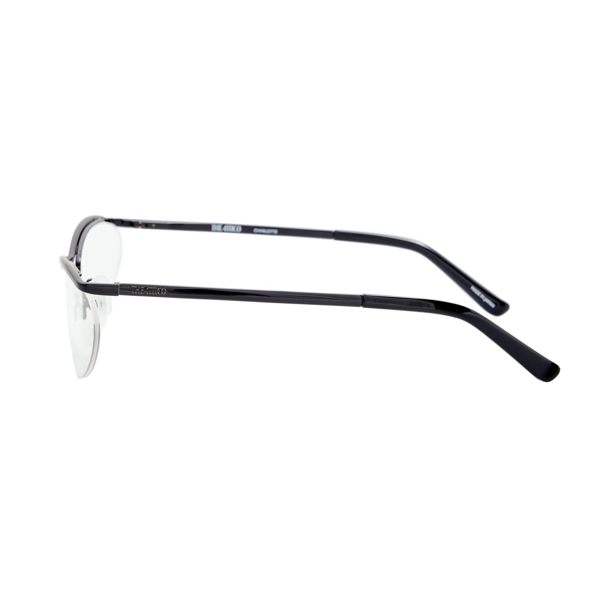 Charlotte Optical in Shiny Black - LINDA FARROW-Optical Frame-