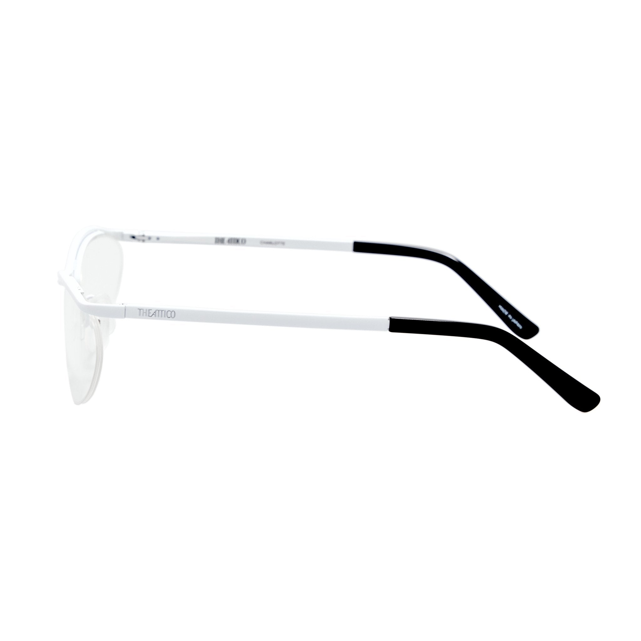 Charlotte Optical in Shiny White - LINDA FARROW-Optical Frame-