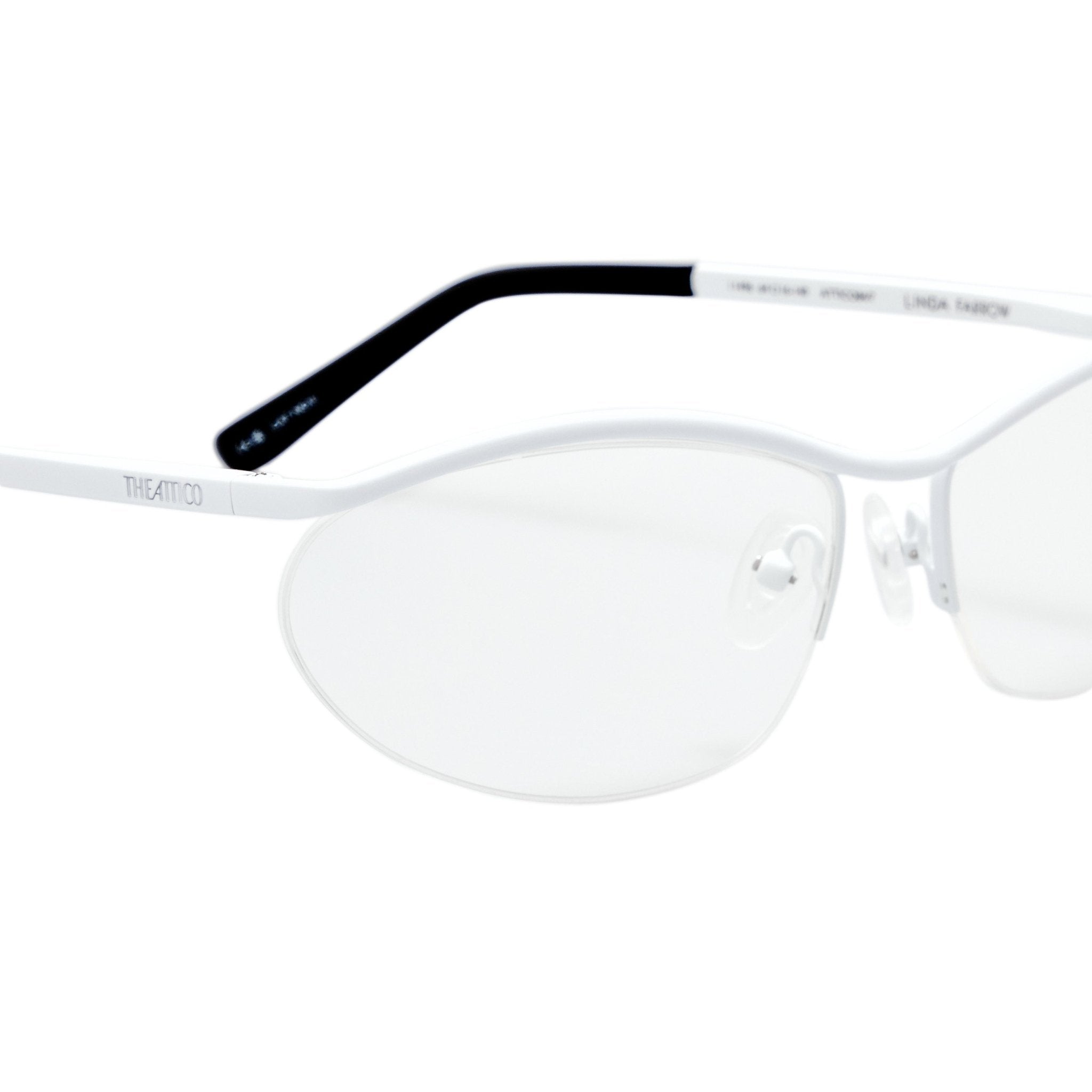 Charlotte Optical in Shiny White - LINDA FARROW-Optical Frame-