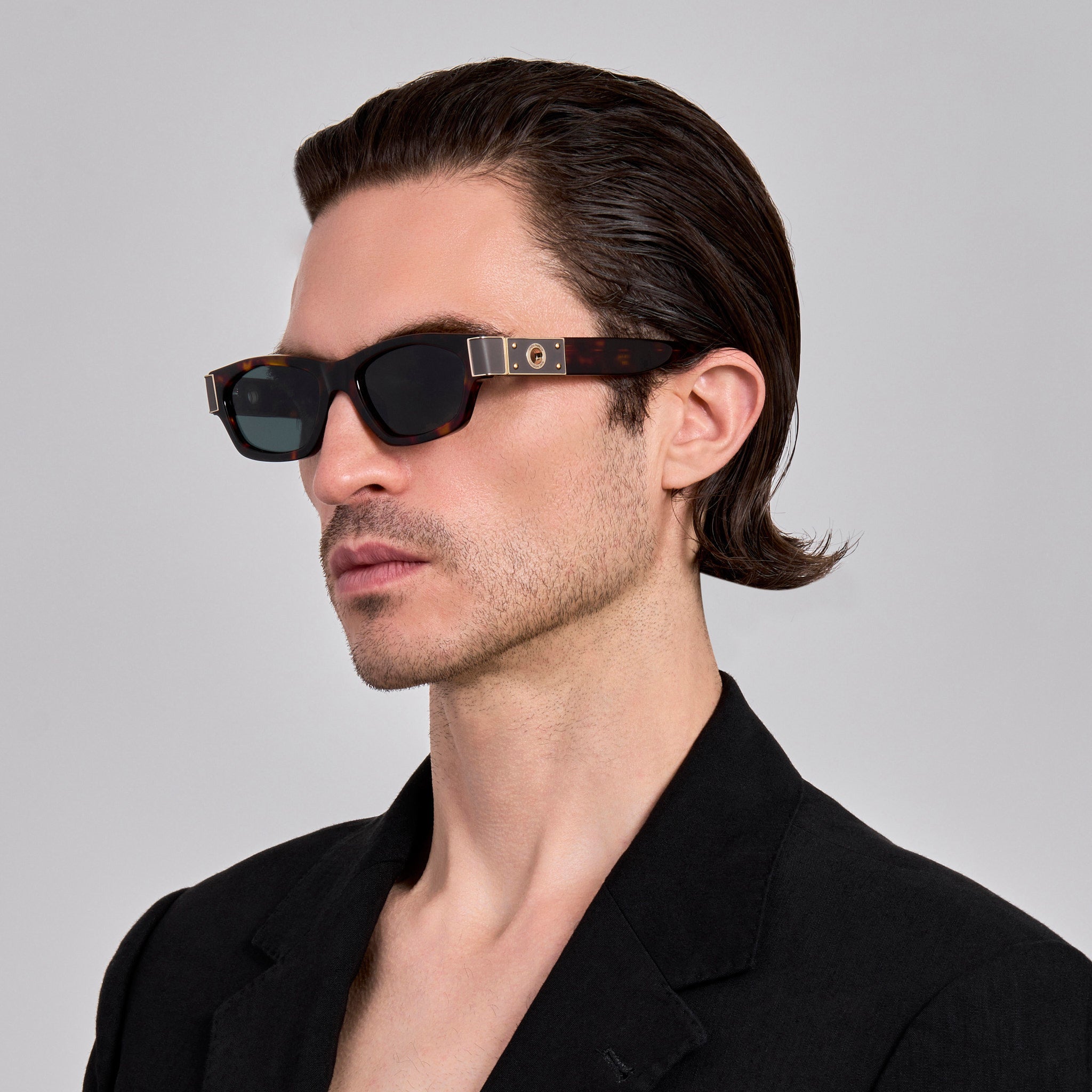 Clara Sunglasses in Dark Tortoiseshell - LINDA FARROW - Sunglasses -