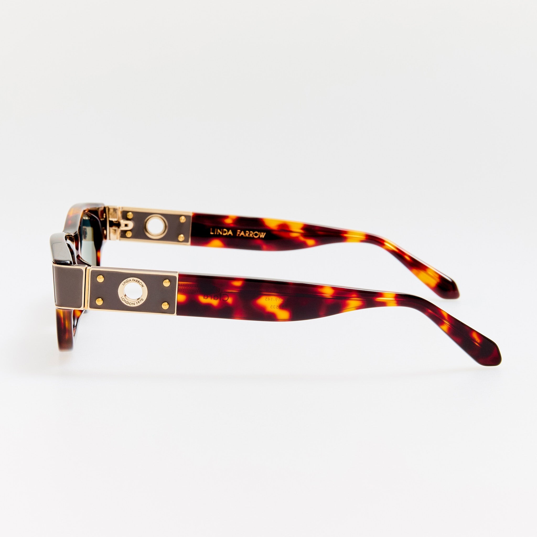 Clara Sunglasses in Dark Tortoiseshell - LINDA FARROW - Sunglasses -