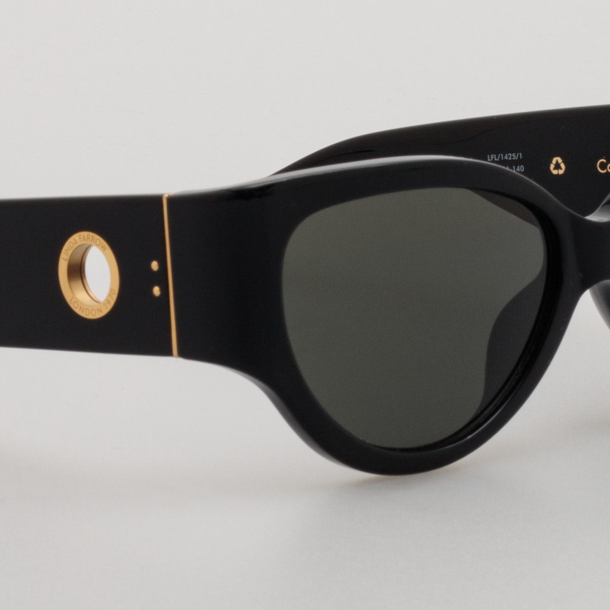 Connie Sunglasses in Black - LINDA FARROW - Sunglasses -
