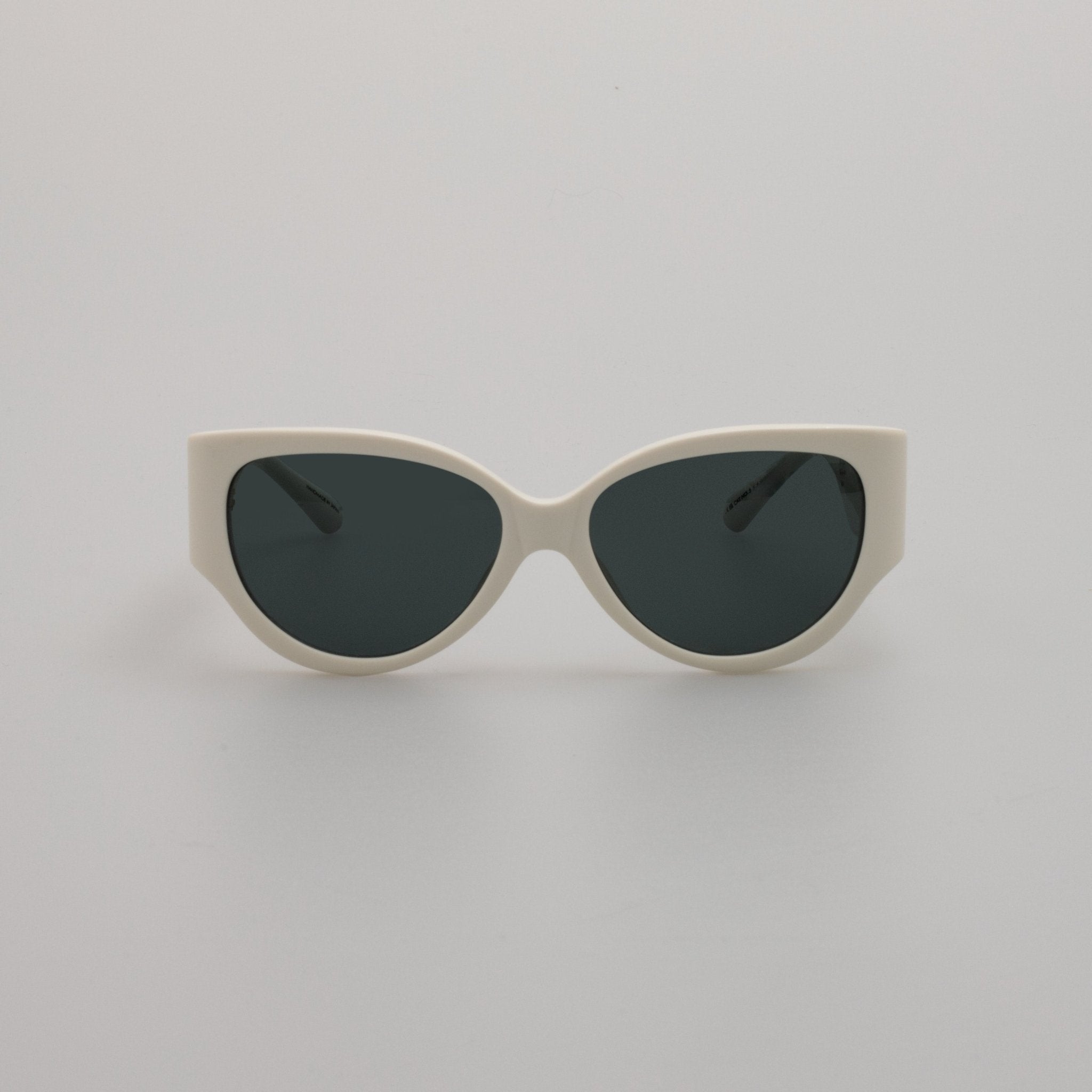 Connie Sunglasses in White - LINDA FARROW - Sunglasses -