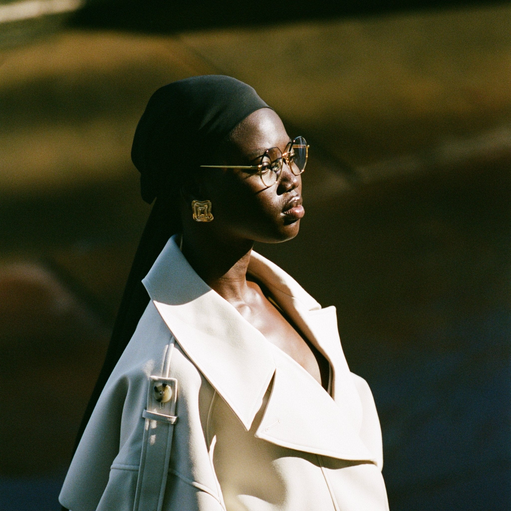 Coraline Optical in 22K Gold and Black - LINDA FARROW-Optical Frame-