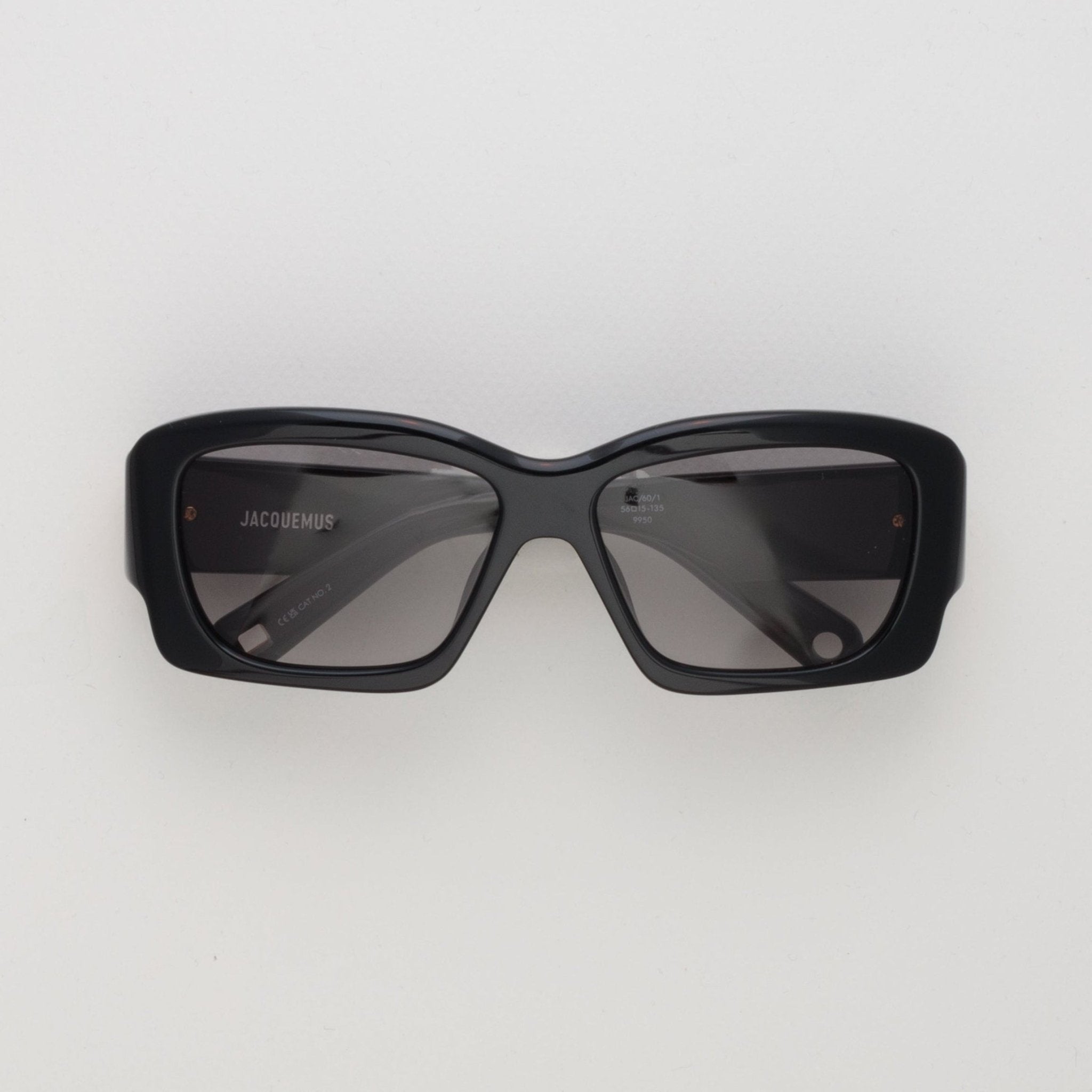 Croisiere Rectangular Sunglasses in Black - LINDA FARROW - Sunglasses -