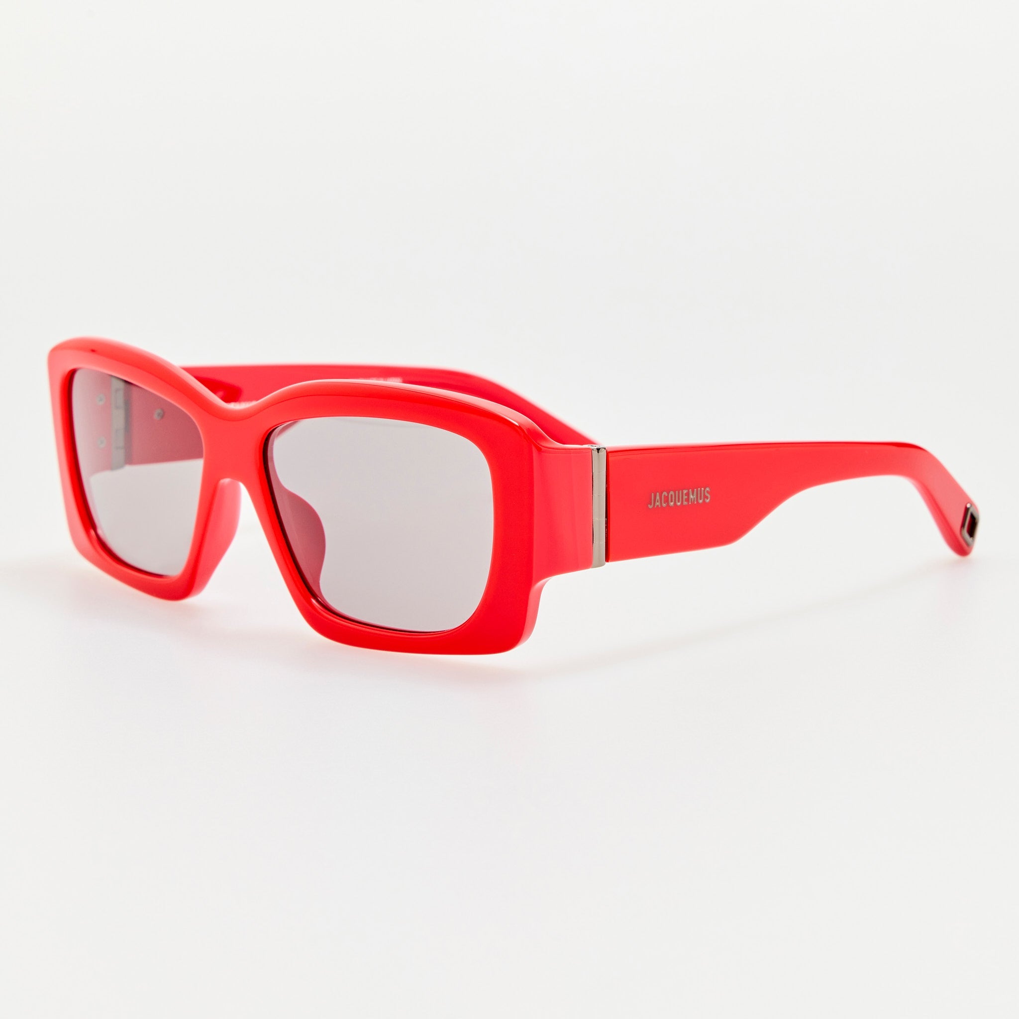 Croisiere Rectangular Sunglasses in Red - LINDA FARROW - Sunglasses -