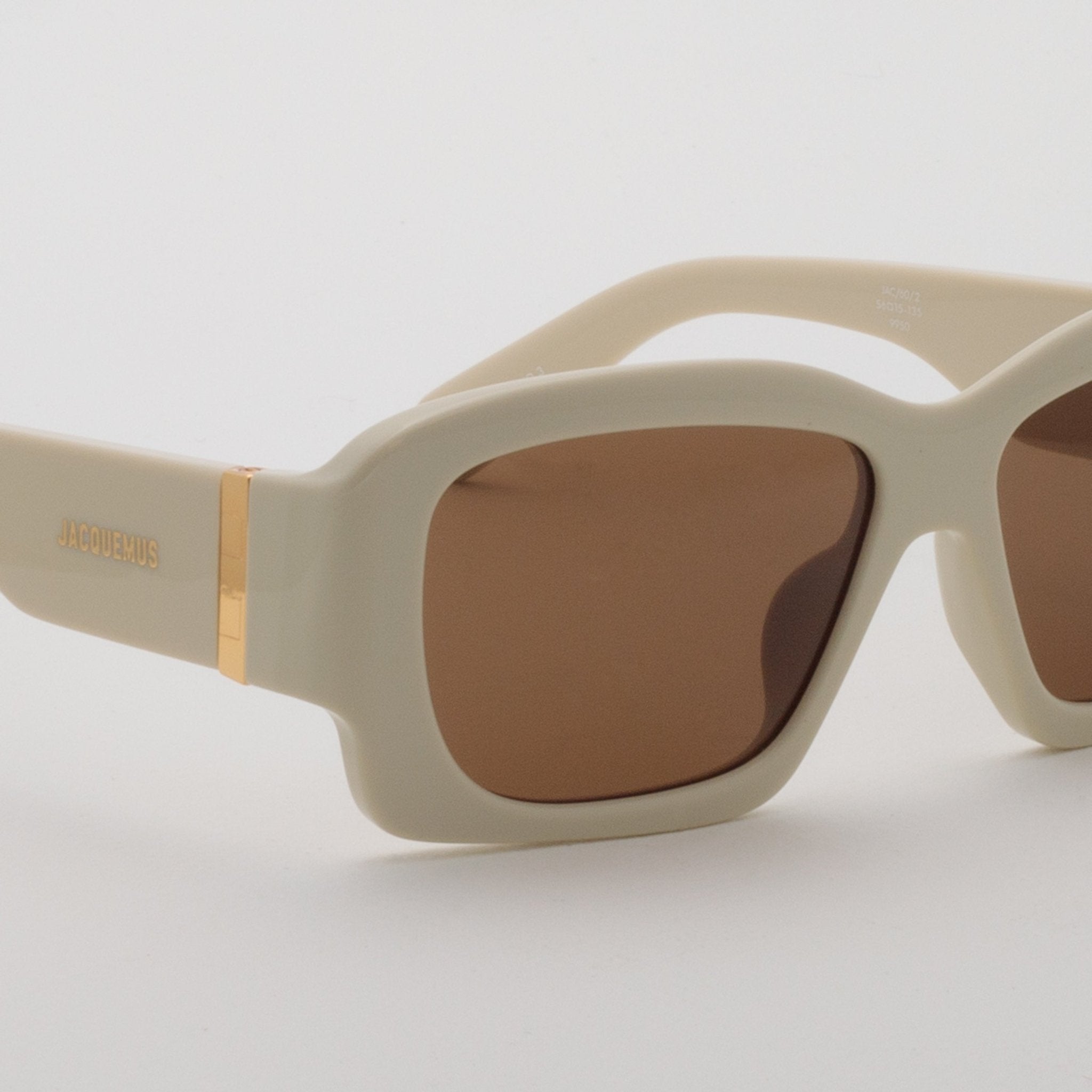 Croisiere Rectangular Sunglasses in Sand - LINDA FARROW - Sunglasses -
