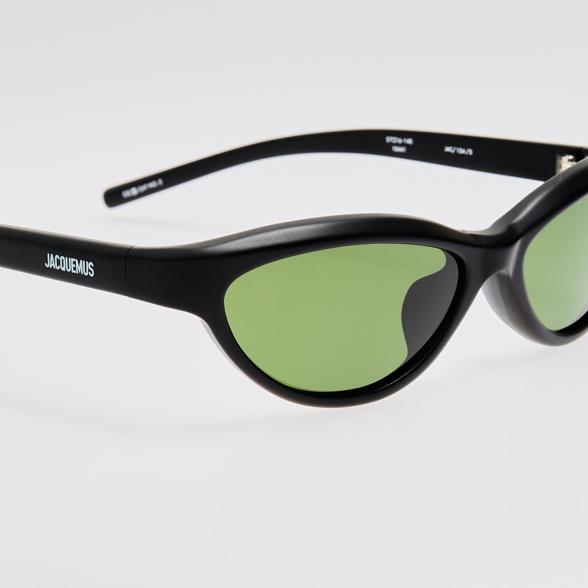 Curvo Sunglasses in Matt Black - LINDA FARROW - Sunglasses -