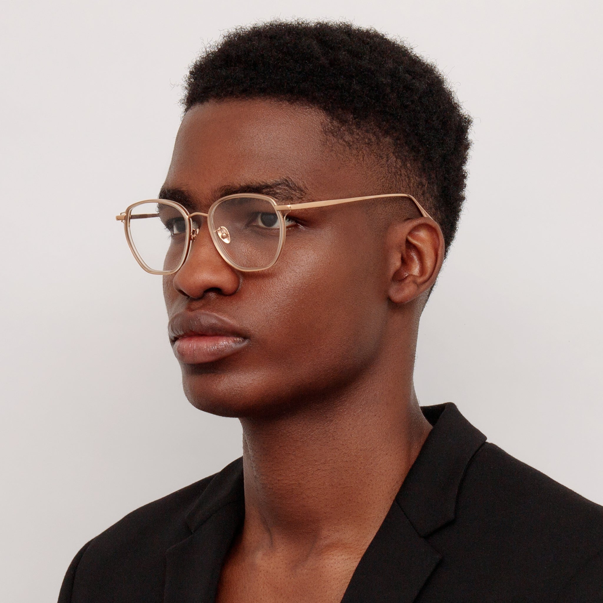 Danilo Optical Frame in 18K Rose Gold - LINDA FARROW - Optical Frame -