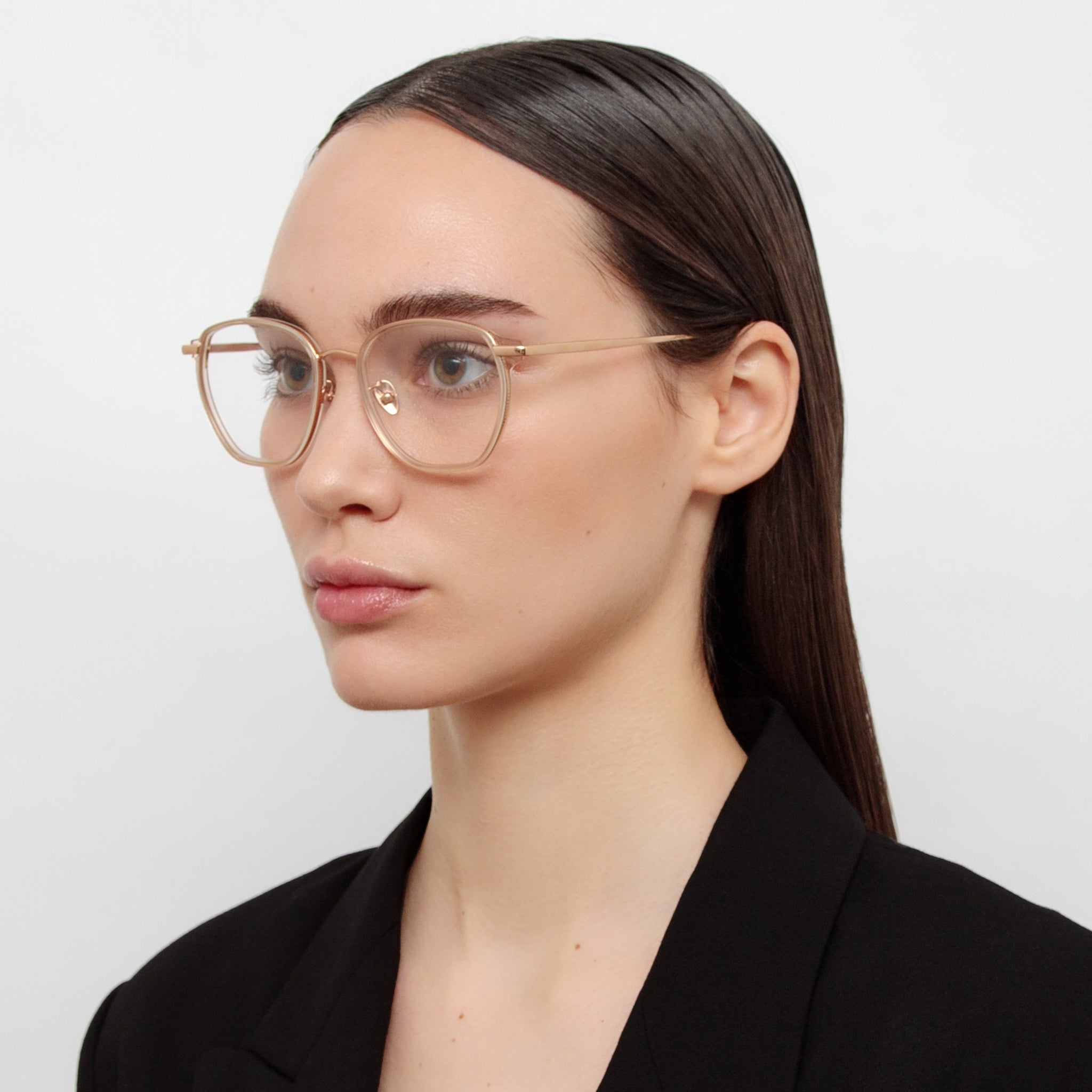 Danilo Optical Frame in 18K Rose Gold - LINDA FARROW - Optical Frame -