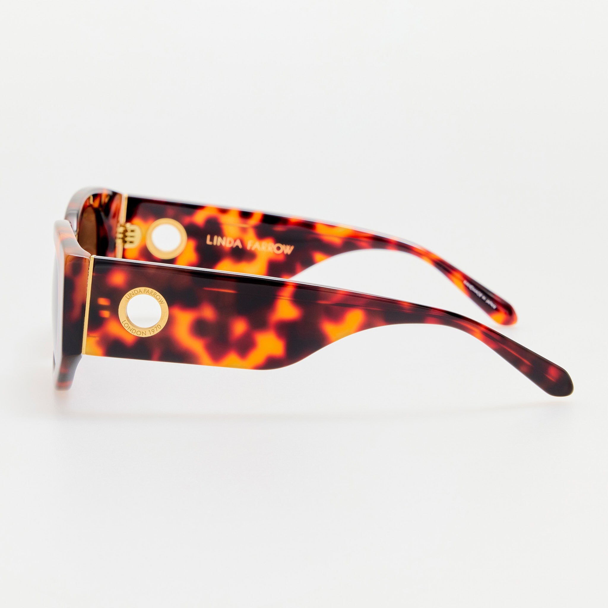 Debbie Sunglasses in Tortoiseshell - LINDA FARROW - Sunglasses -
