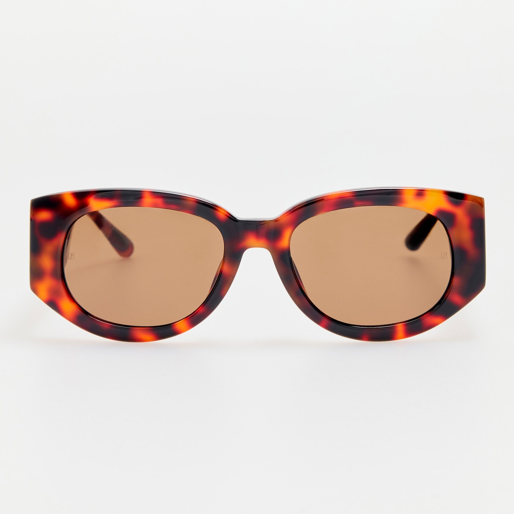 Debbie Sunglasses in Tortoiseshell - LINDA FARROW - Sunglasses -