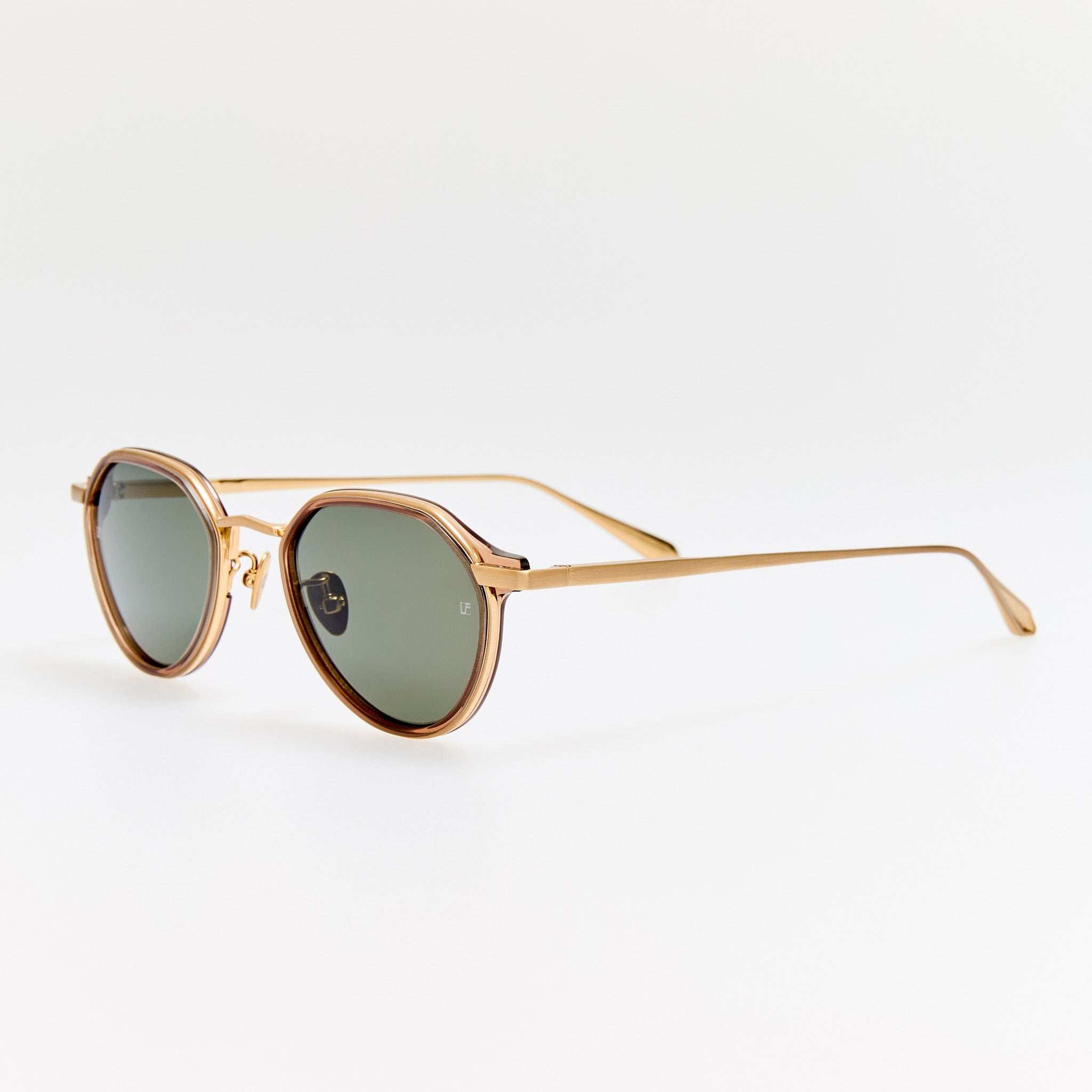 Dellal Sunglasses in Matt Champagne - LINDA FARROW - Sunglasses -