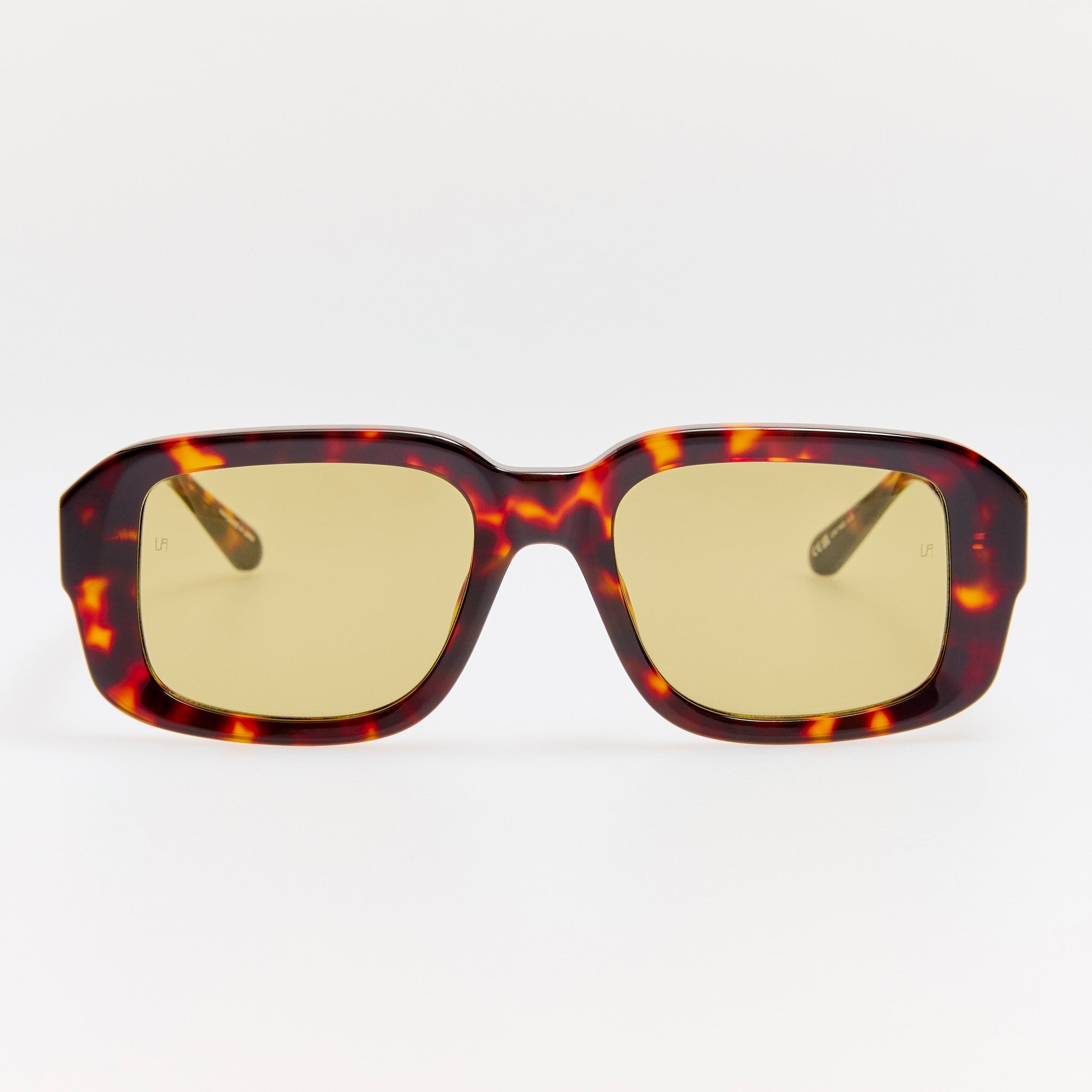 Delmare Sunglasses in Dark Tortoiseshell - LINDA FARROW - Sunglasses -