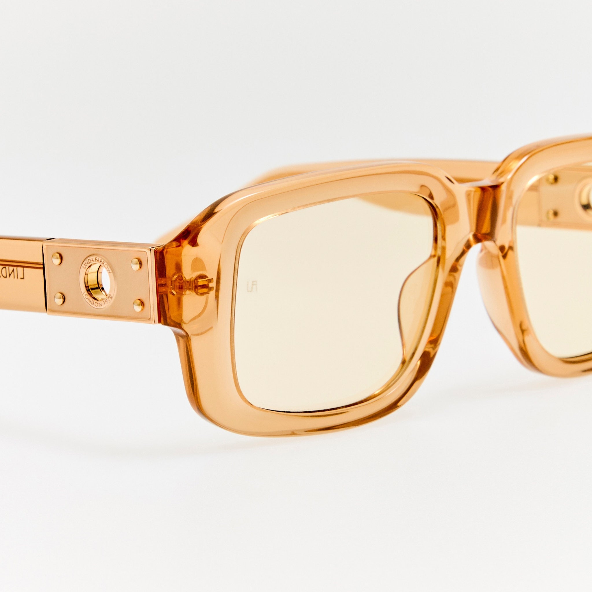 Delmare Sunglasses in Honey - LINDA FARROW - Sunglasses -