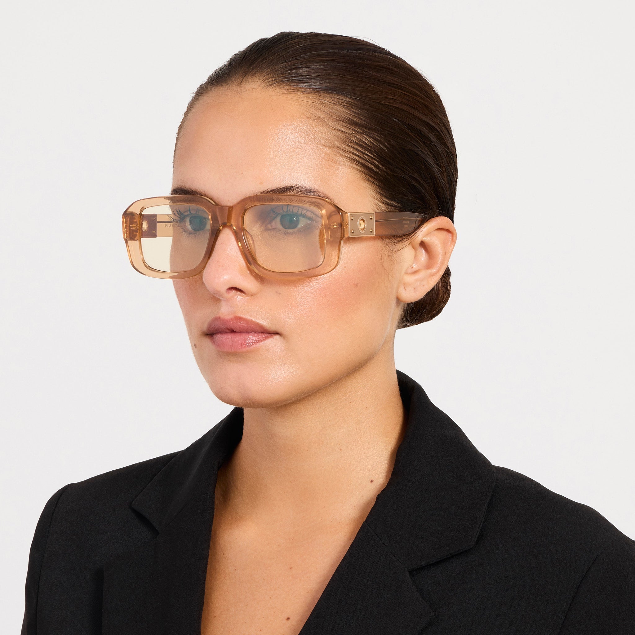 Delmare Sunglasses in Honey - LINDA FARROW - Sunglasses -