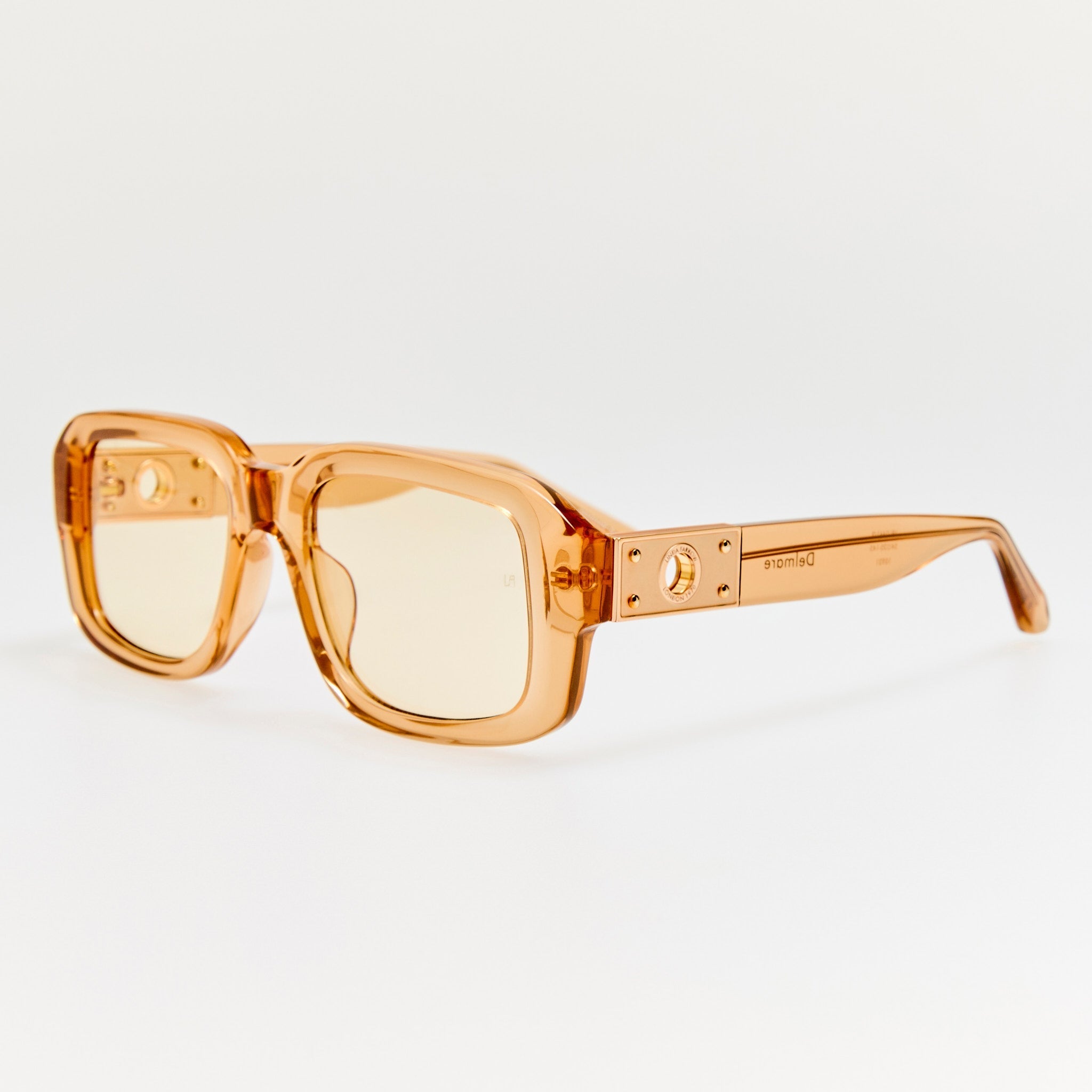 Delmare Sunglasses in Honey - LINDA FARROW - Sunglasses -