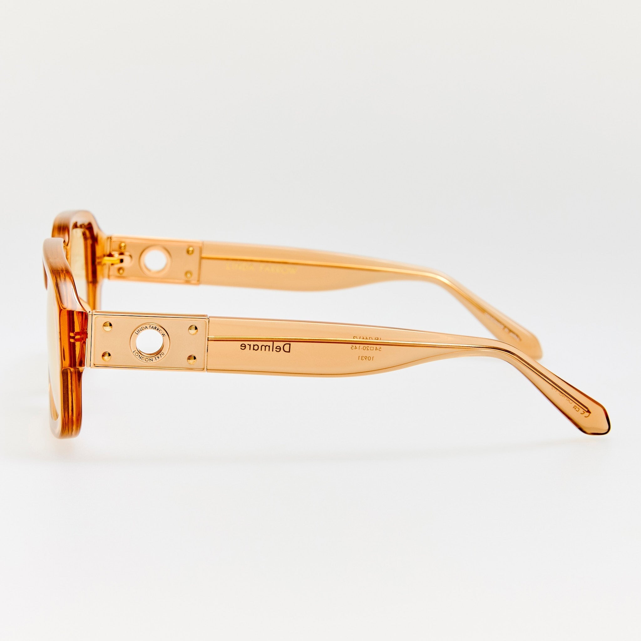 Delmare Sunglasses in Honey - LINDA FARROW - Sunglasses -
