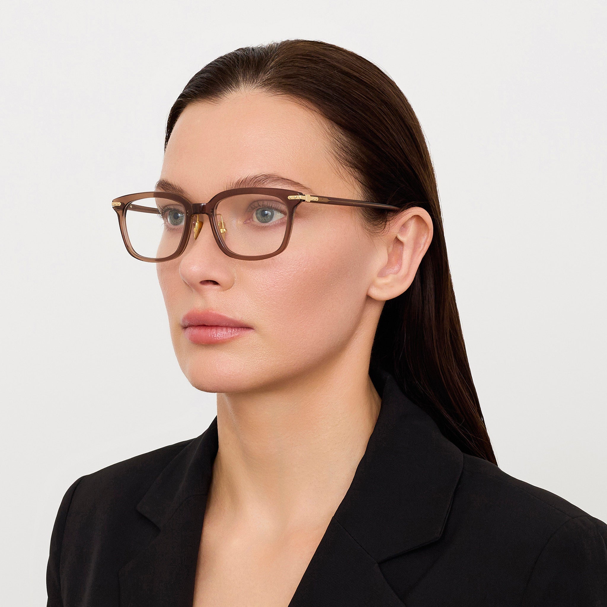 Diller Optical in Brown - LINDA FARROW - Optical Frame -