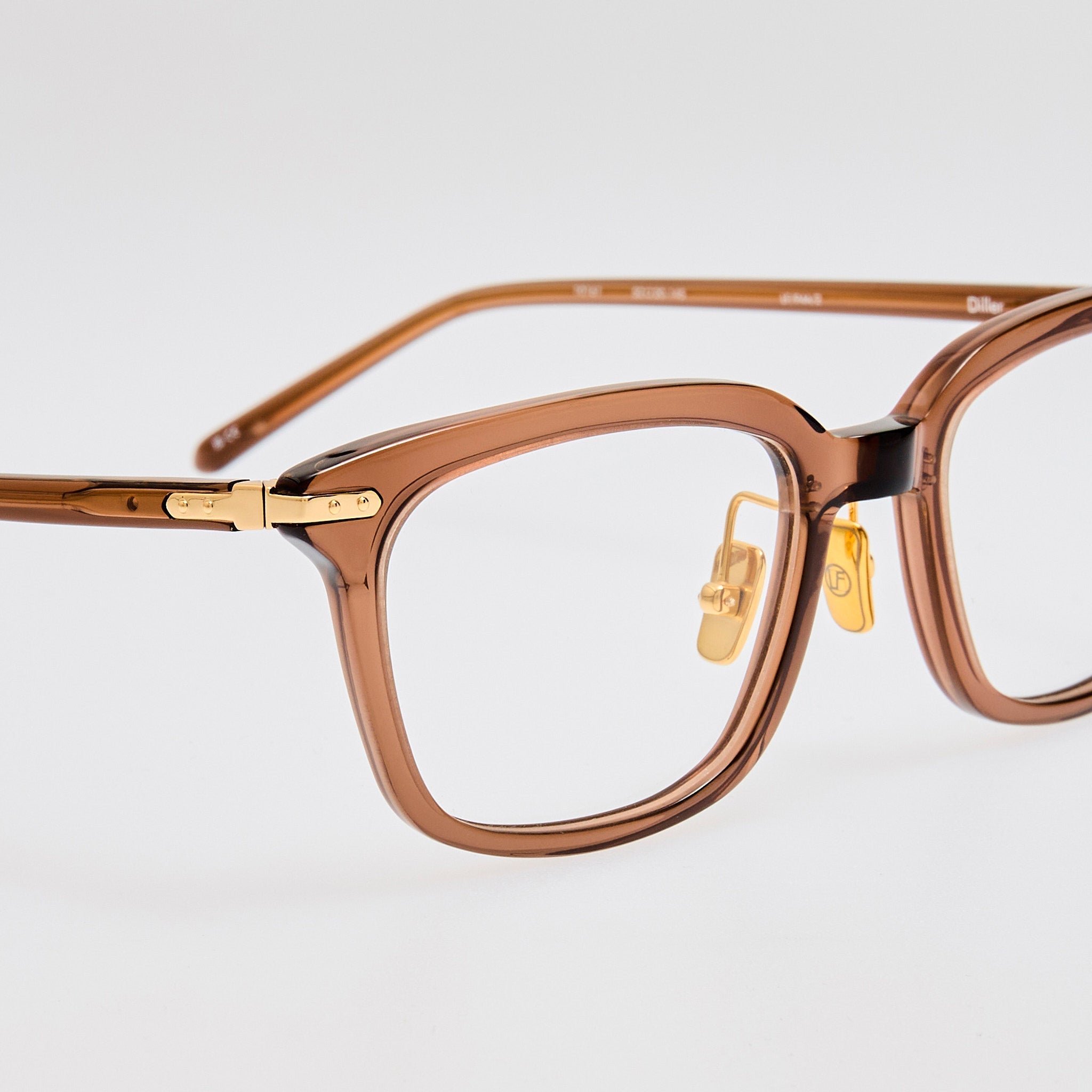 Diller Optical in Brown - LINDA FARROW - Optical Frame -