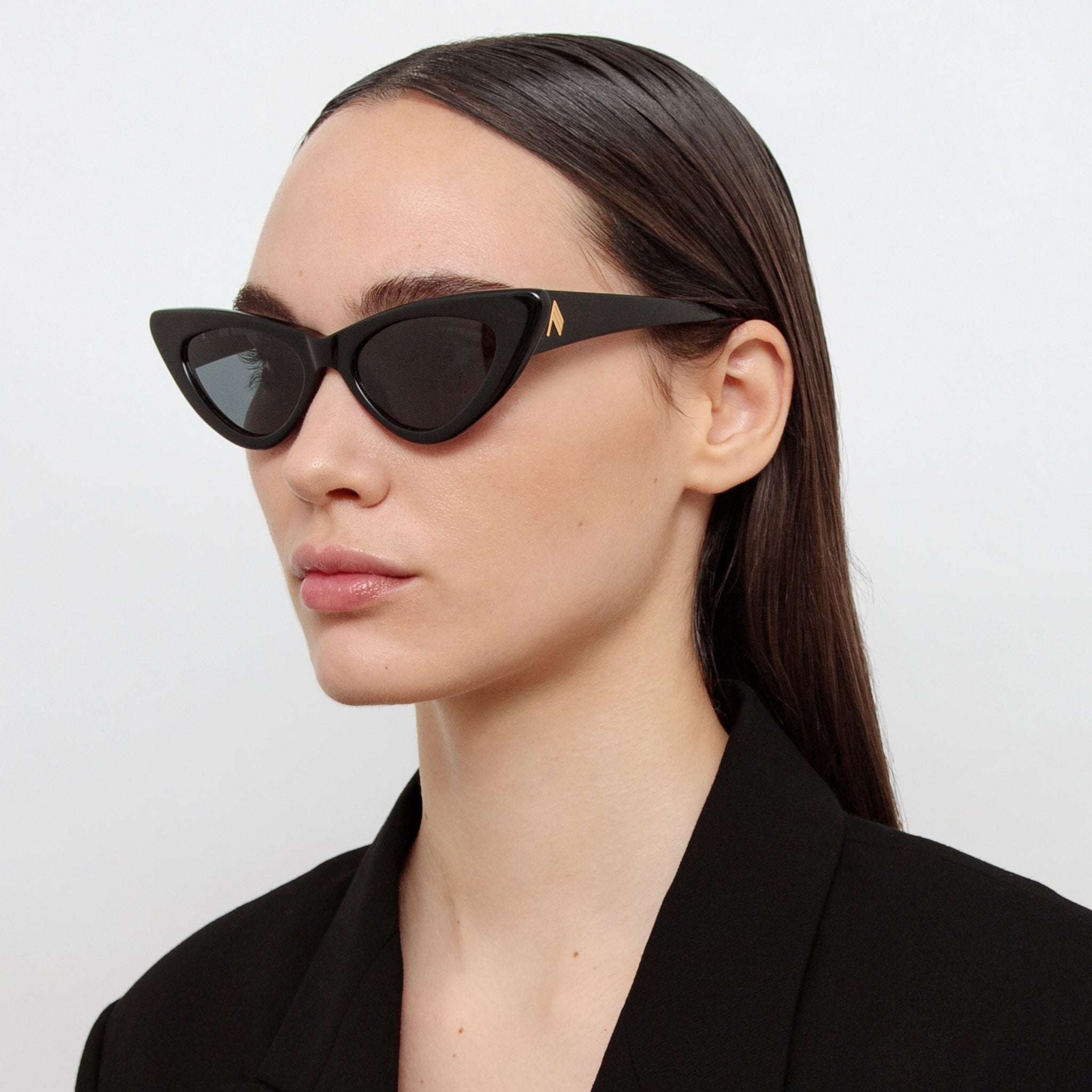 Dora Sunglasses in Black - LINDA FARROW - Sunglasses -