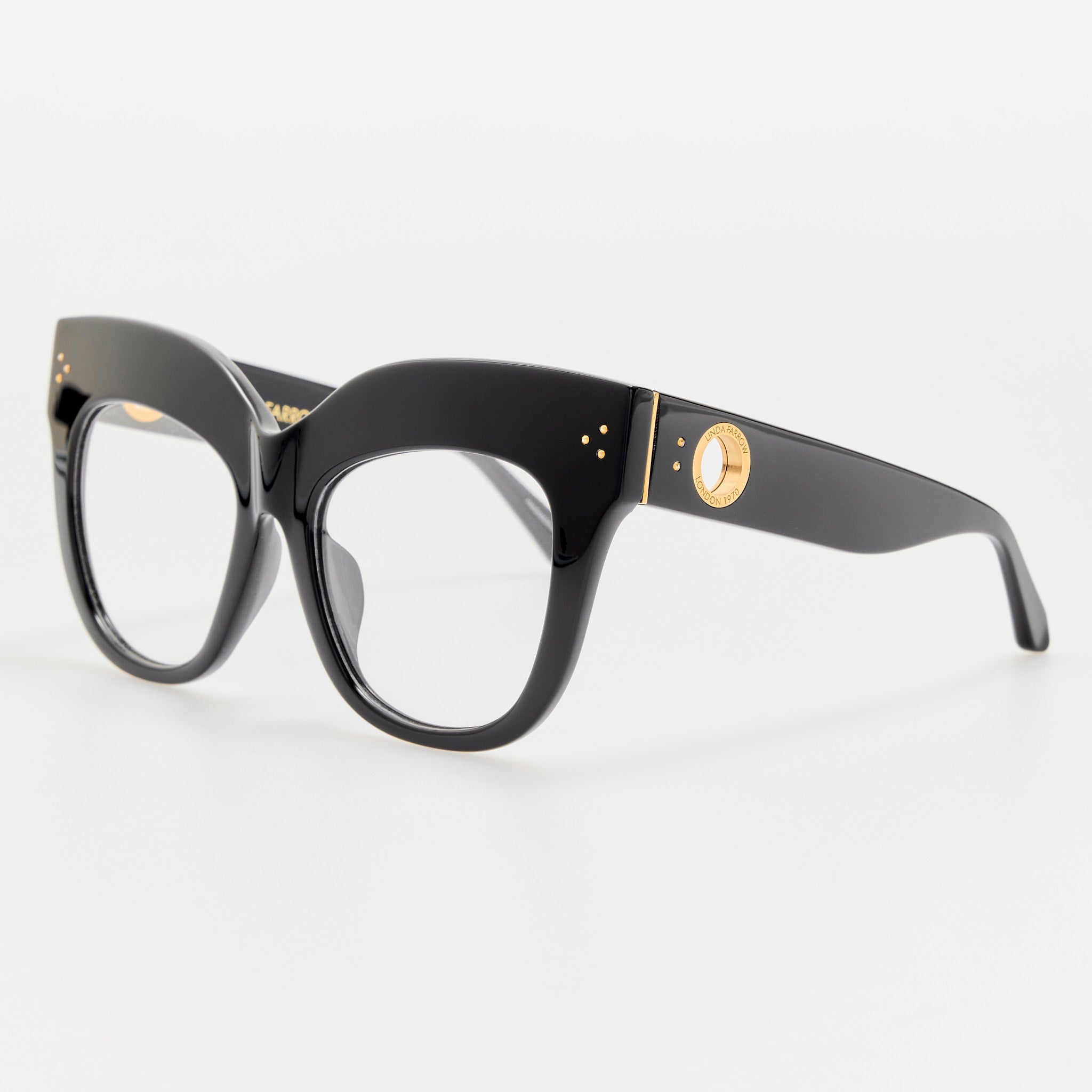 Dunaway Optical Frame in Black - LINDA FARROW - Optical Frame -
