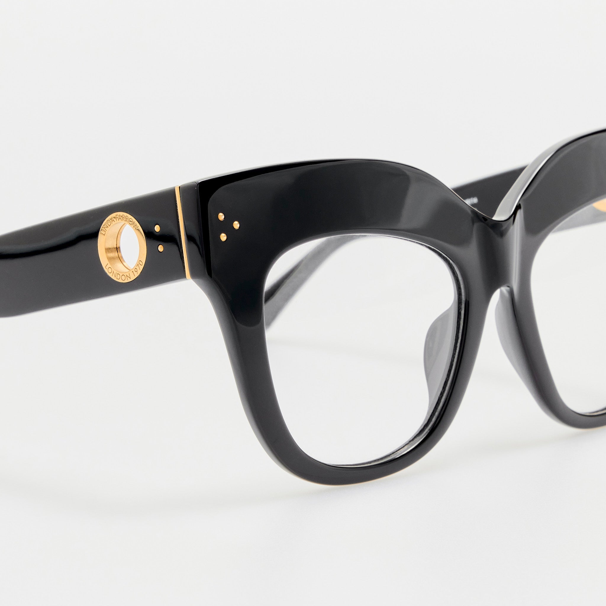 Dunaway Optical Frame in Black - LINDA FARROW - Optical Frame -