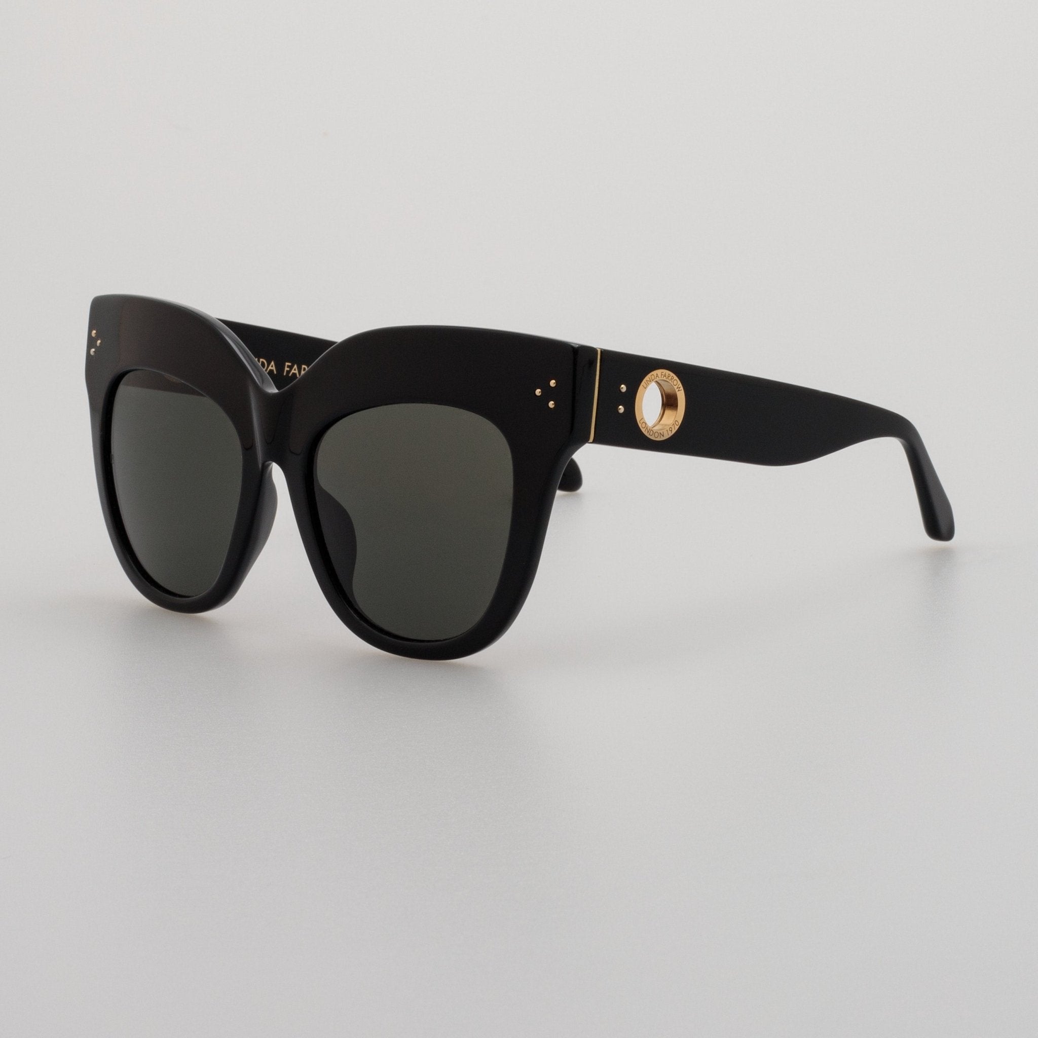 Dunaway Sunglasses in Black - LINDA FARROW - Sunglasses -