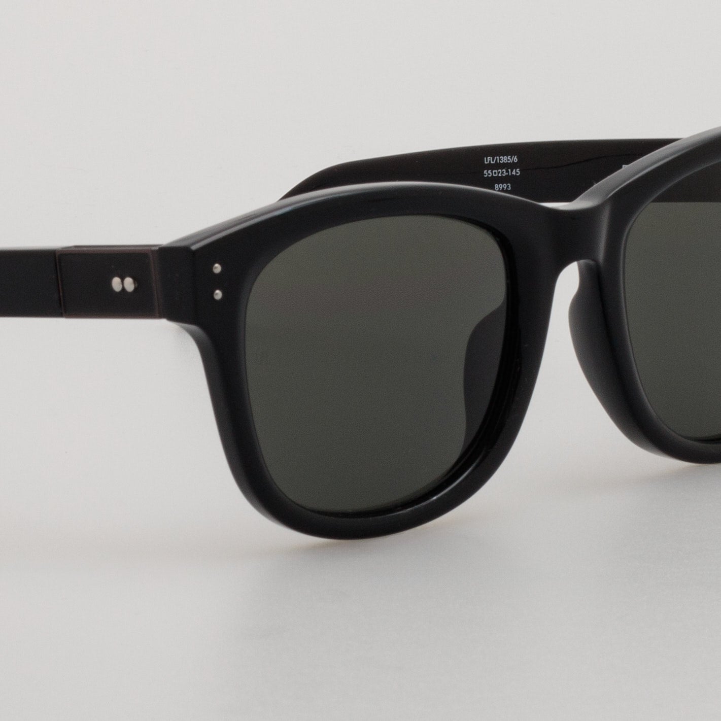 Edson Sunglasses in Black and Nickel - LINDA FARROW - Sunglasses -