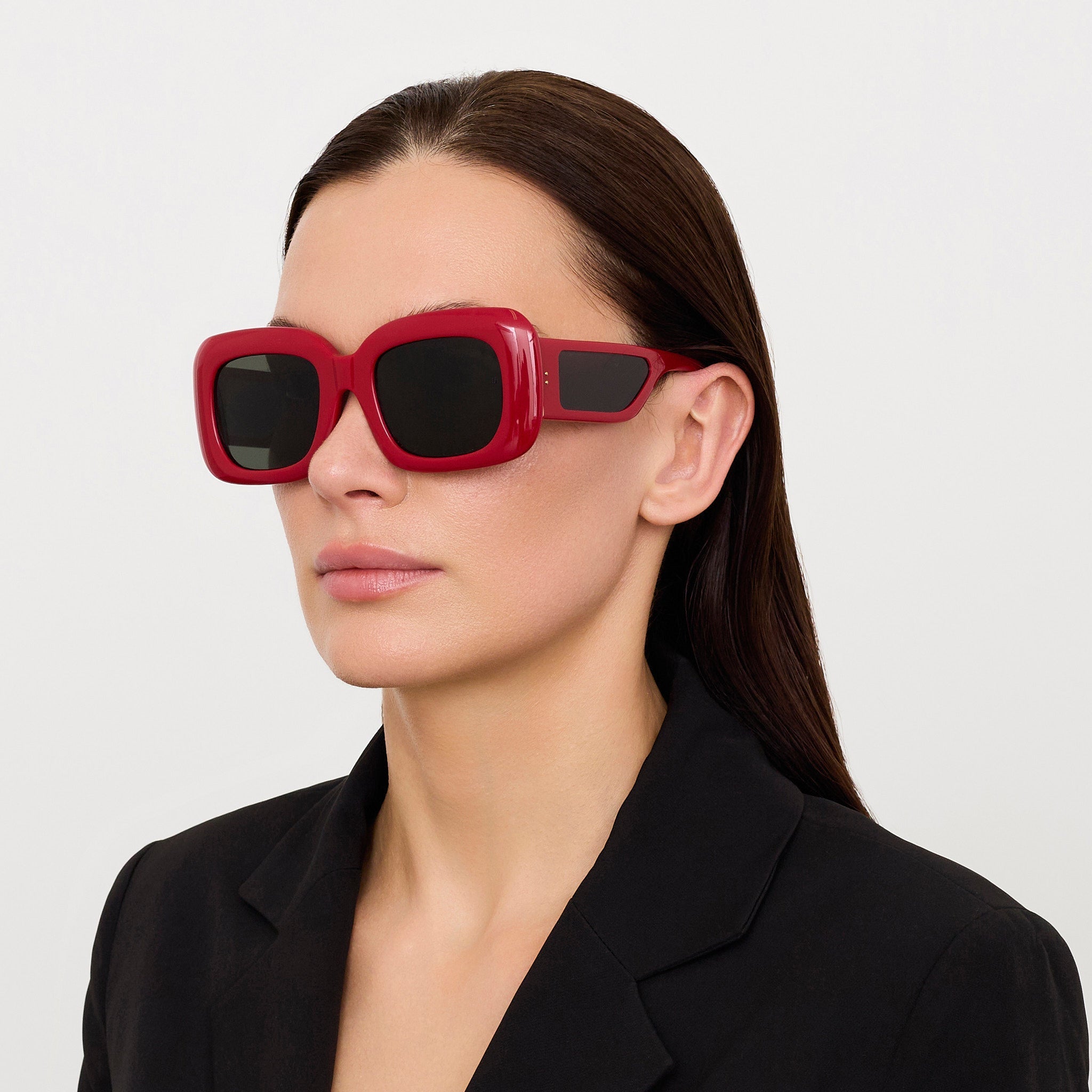 Emmy Sunglasses in Red - LINDA FARROW - Sunglasses -