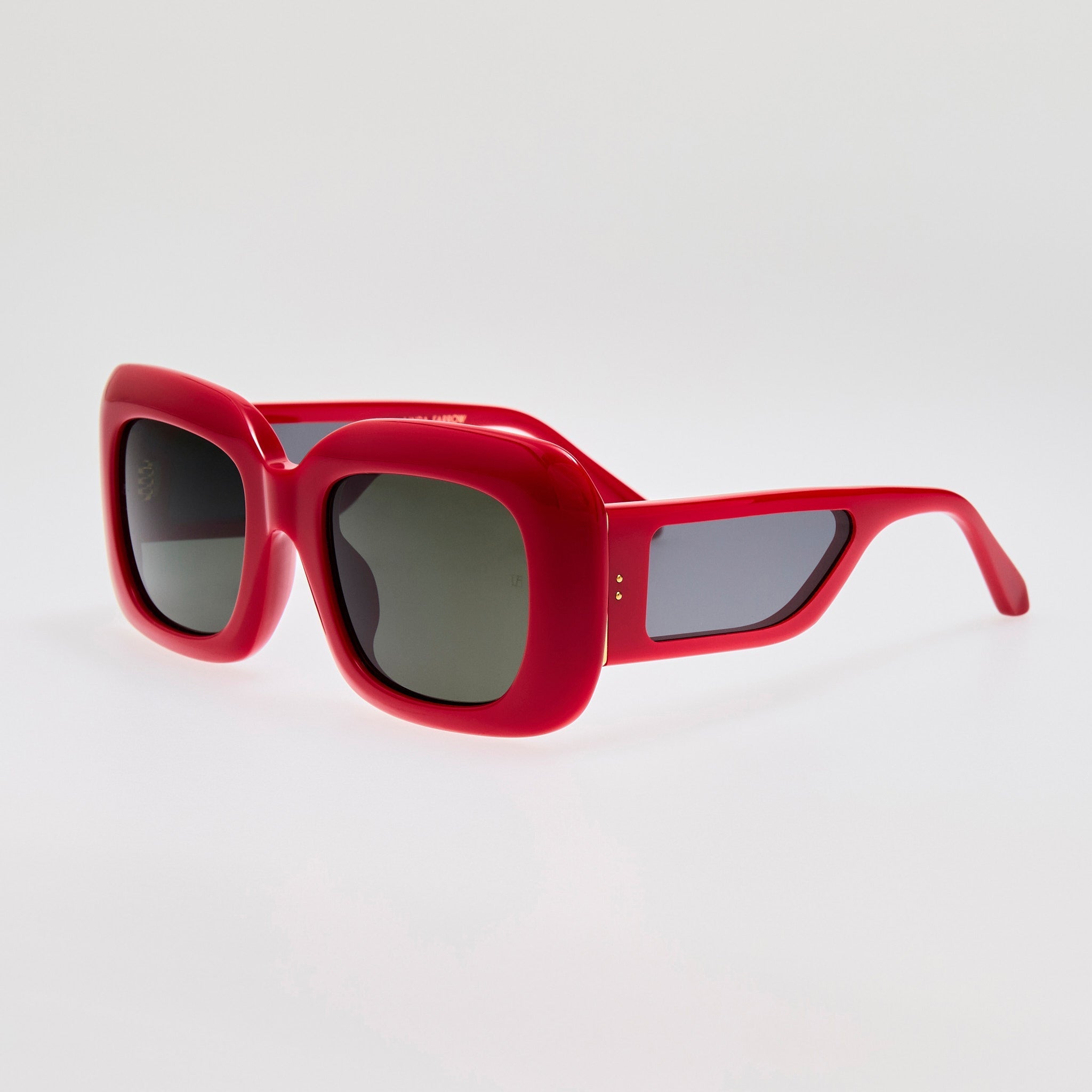 Emmy Sunglasses in Red - LINDA FARROW - Sunglasses -