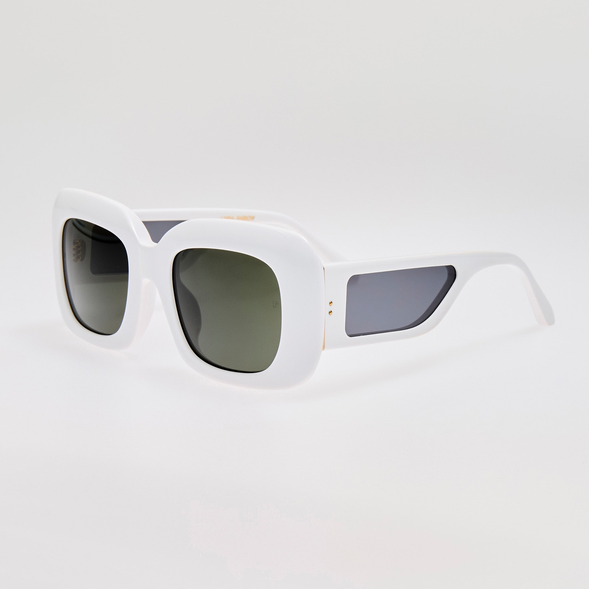 Emmy Sunglasses in White - LINDA FARROW - Sunglasses -