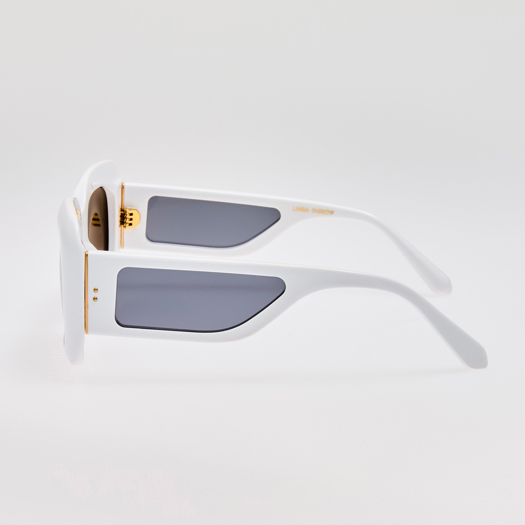 Emmy Sunglasses in White - LINDA FARROW - Sunglasses -