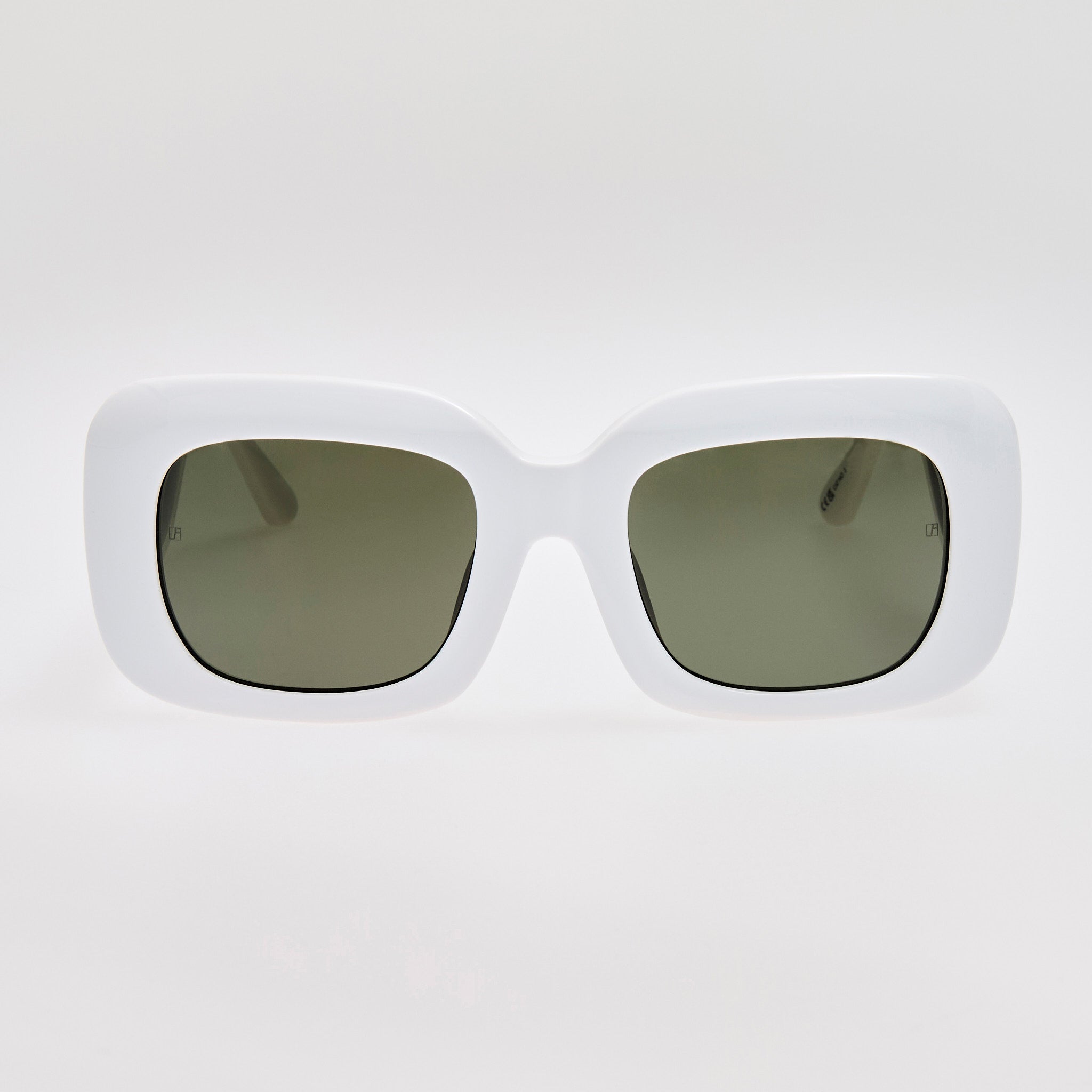 Emmy Sunglasses in White - LINDA FARROW - Sunglasses -