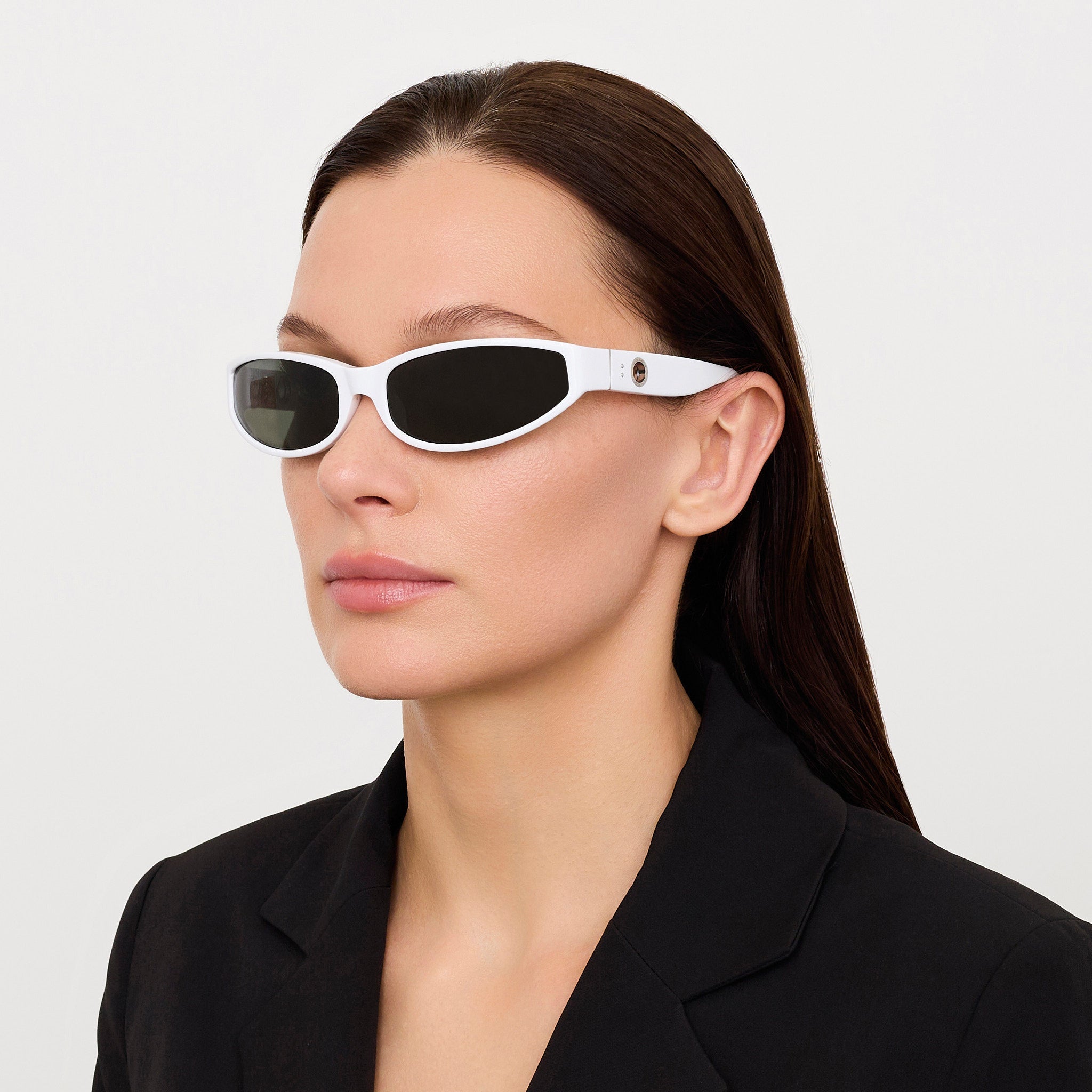 Etain Sunglasses in White - LINDA FARROW - Sunglasses -