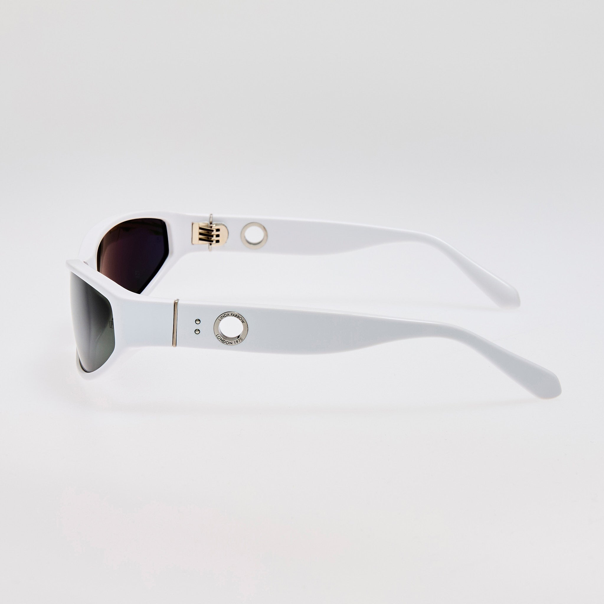 Etain Sunglasses in White - LINDA FARROW - Sunglasses -