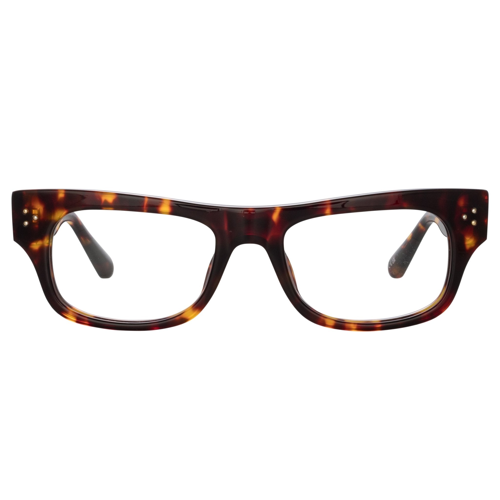Falck Optical Frame in Tortoiseshell - LINDA FARROW - Optical Frame -