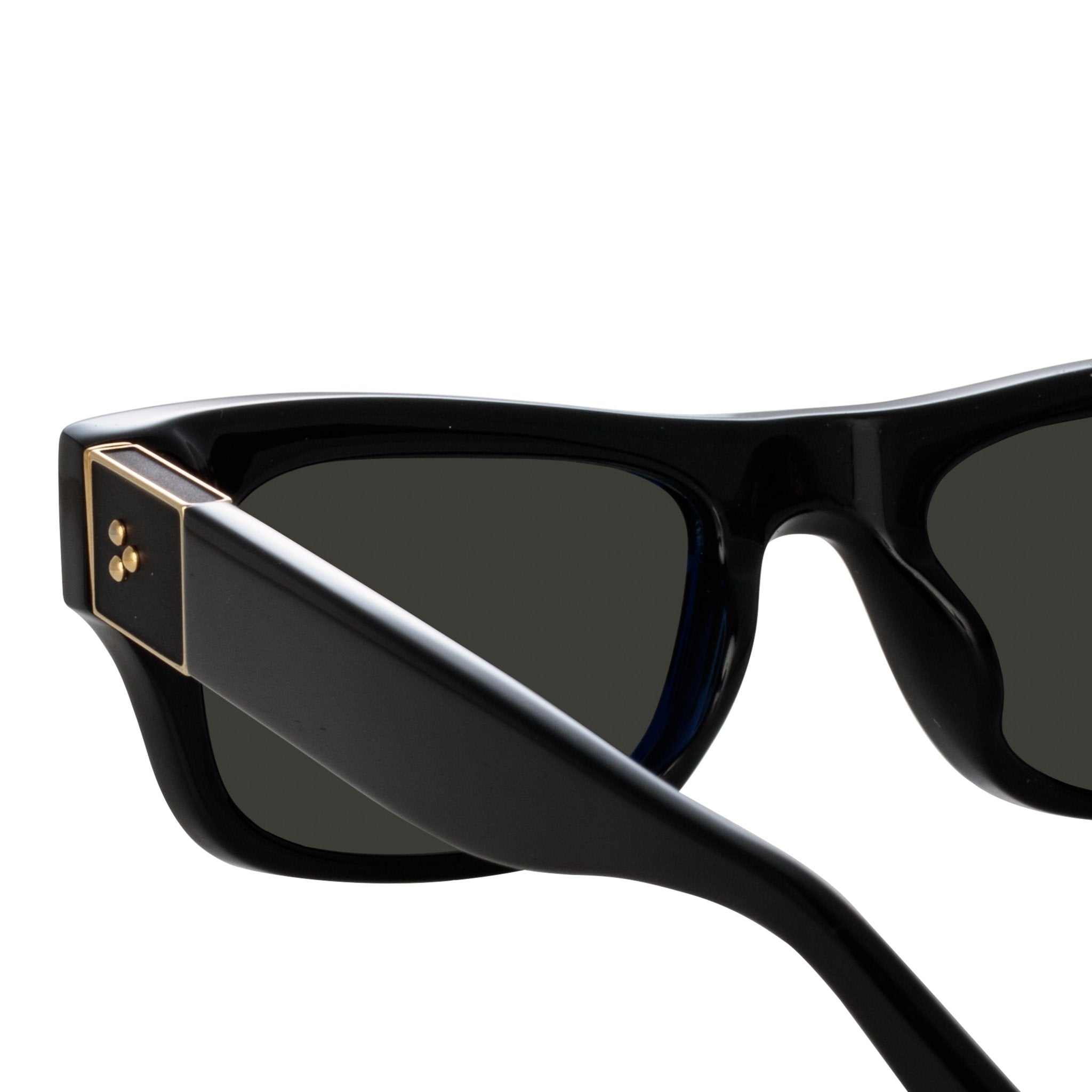 Falck Sunglasses in Black - LINDA FARROW - Sunglasses -