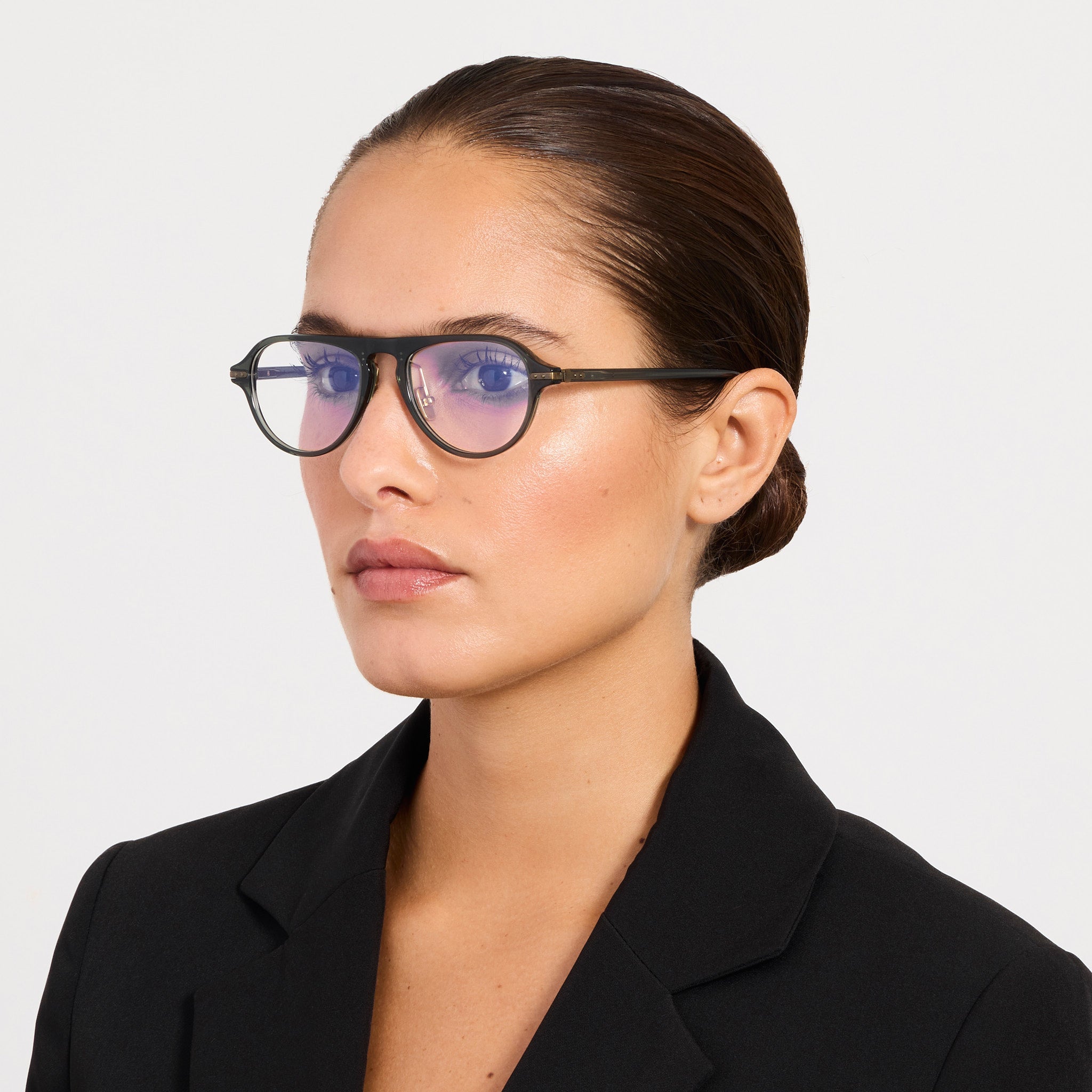 Ferro Optical in Green - LINDA FARROW - Optical Frame -