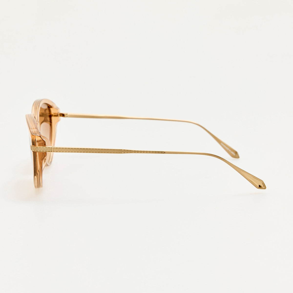 Flavia Sunglasses in Matt Champagne and Honey - LINDA FARROW-Sunglasses-
