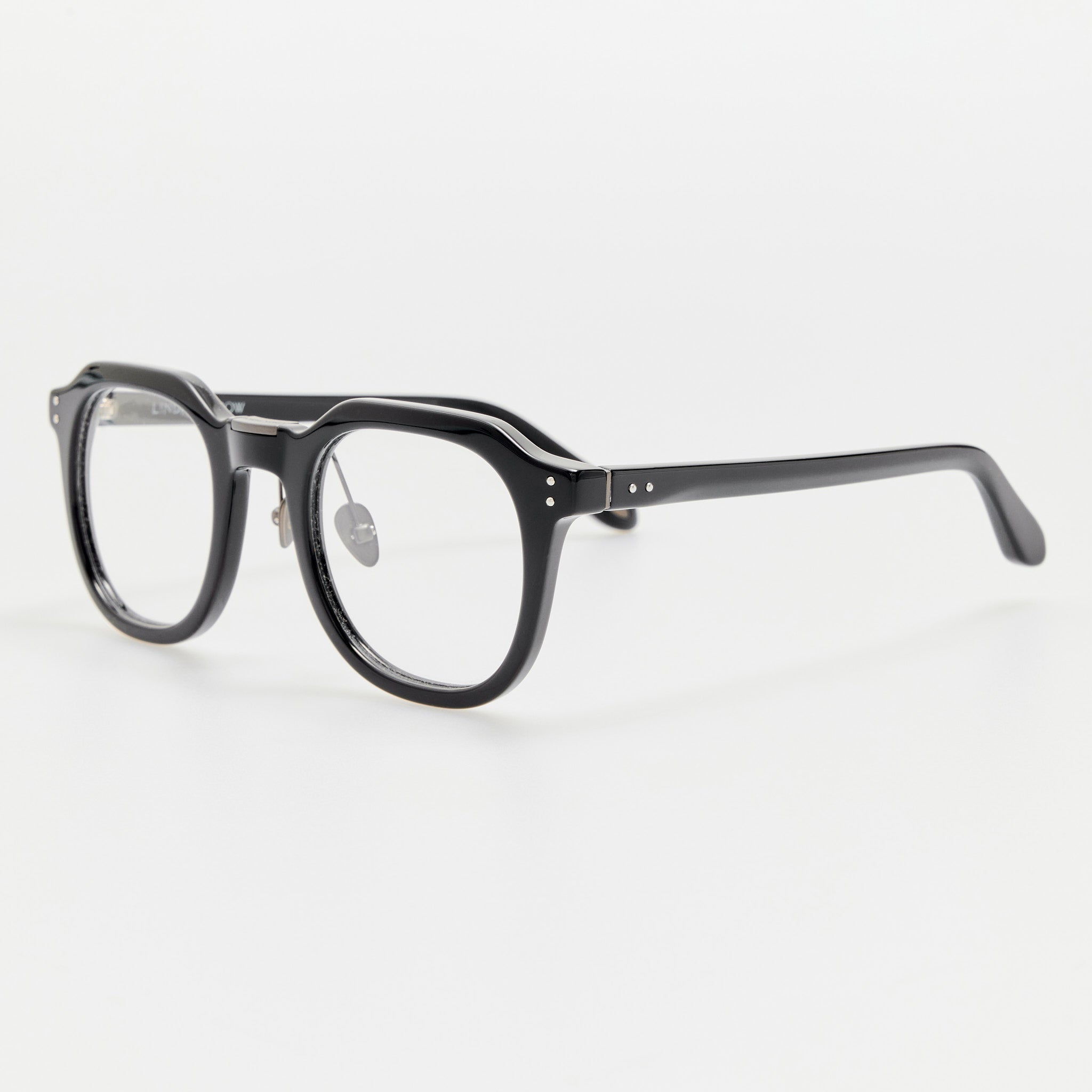 Fletcher Optical Frame in Matt Black Nickel - LINDA FARROW - Optical Frame -