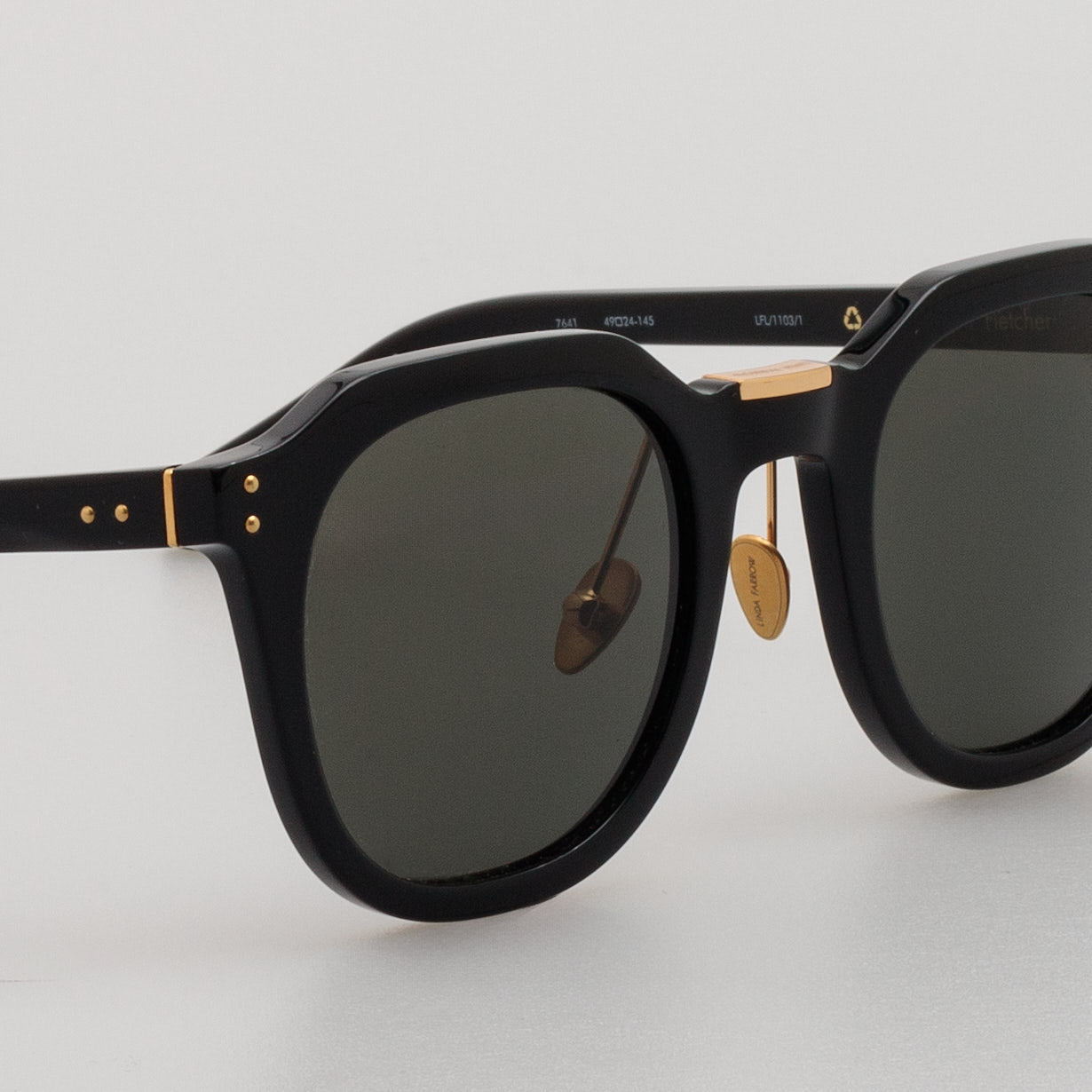 Fletcher Sunglasses in Black - LINDA FARROW - Sunglasses -