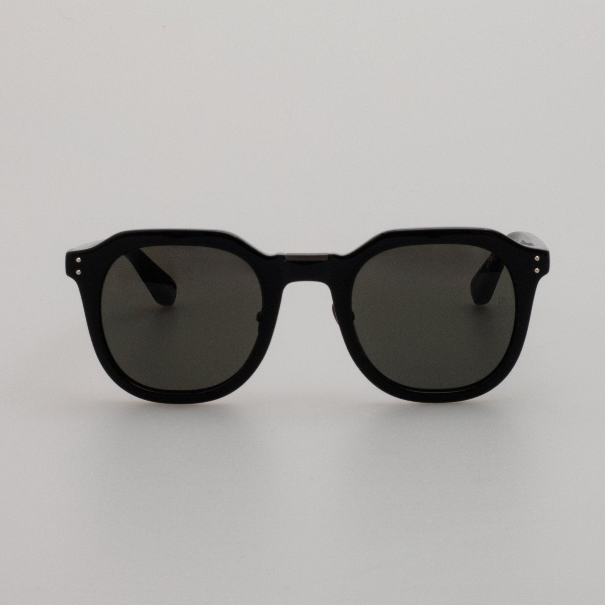 Fletcher Sunglasses in Matt Black Nickel - LINDA FARROW - Sunglasses -