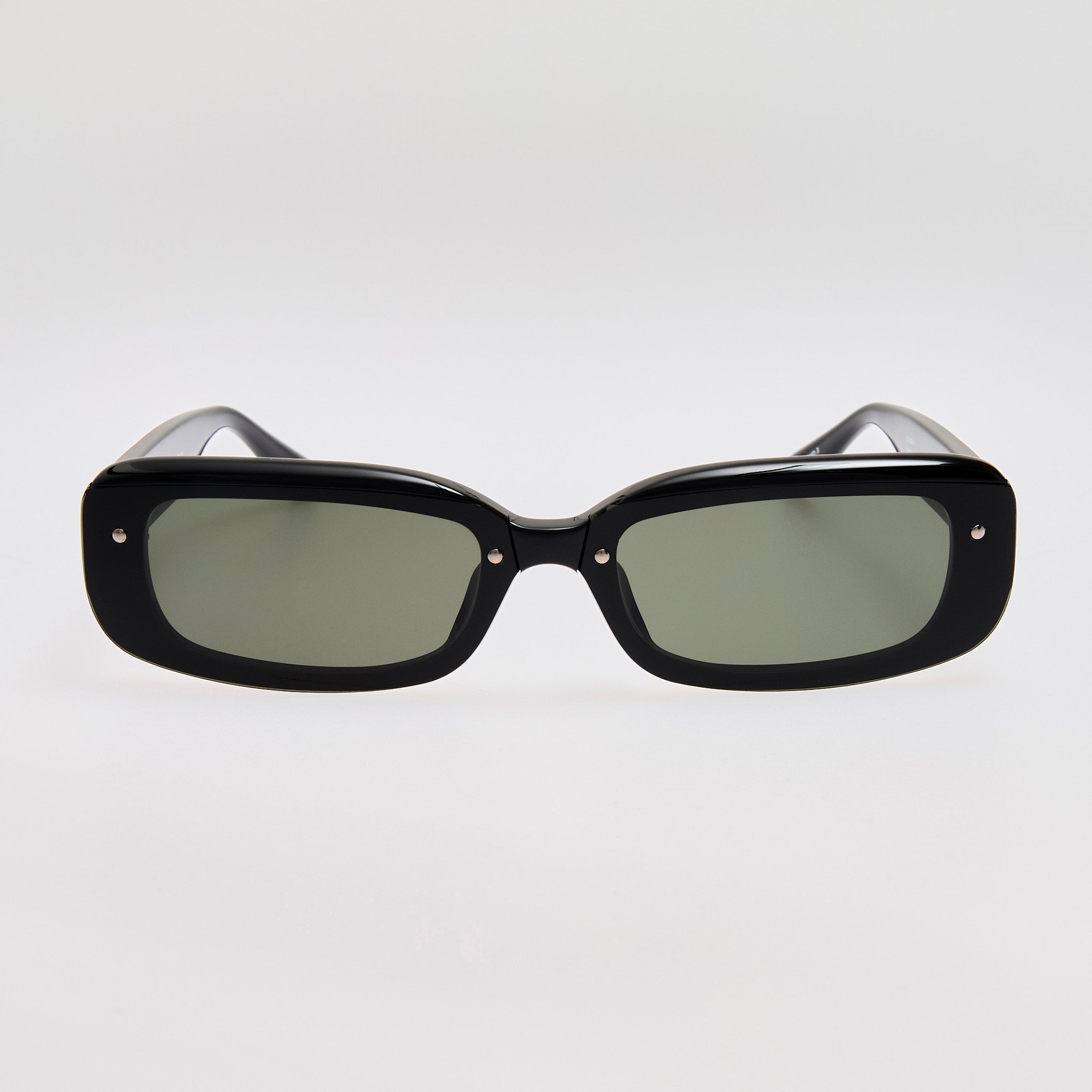 Flick Sunglasses in Black - LINDA FARROW - Sunglasses -