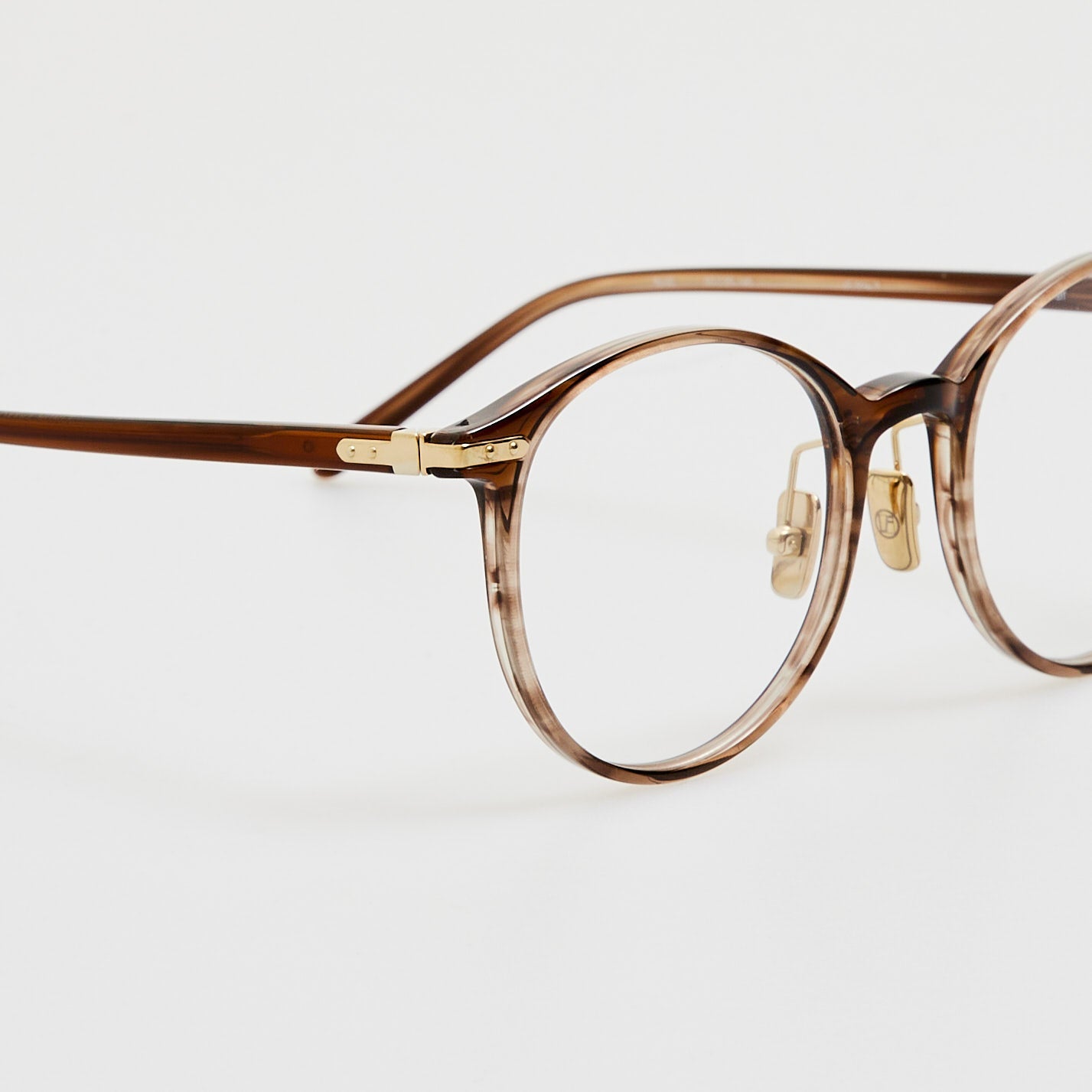 Forster Optical Frame in Caramel Horn - LINDA FARROW - Optical Frame -