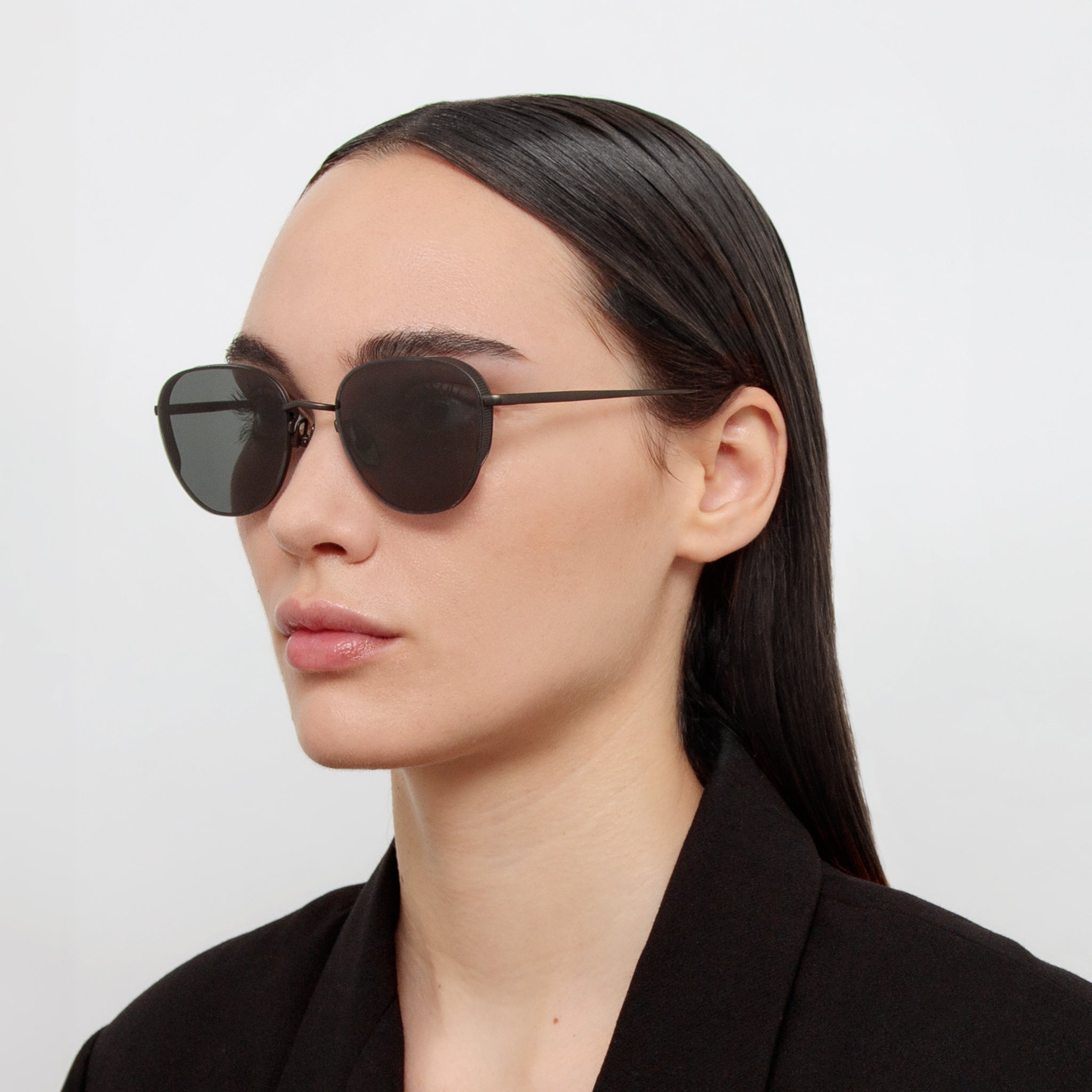 Hardy Sunglasses in Nickel - LINDA FARROW - Sunglasses -