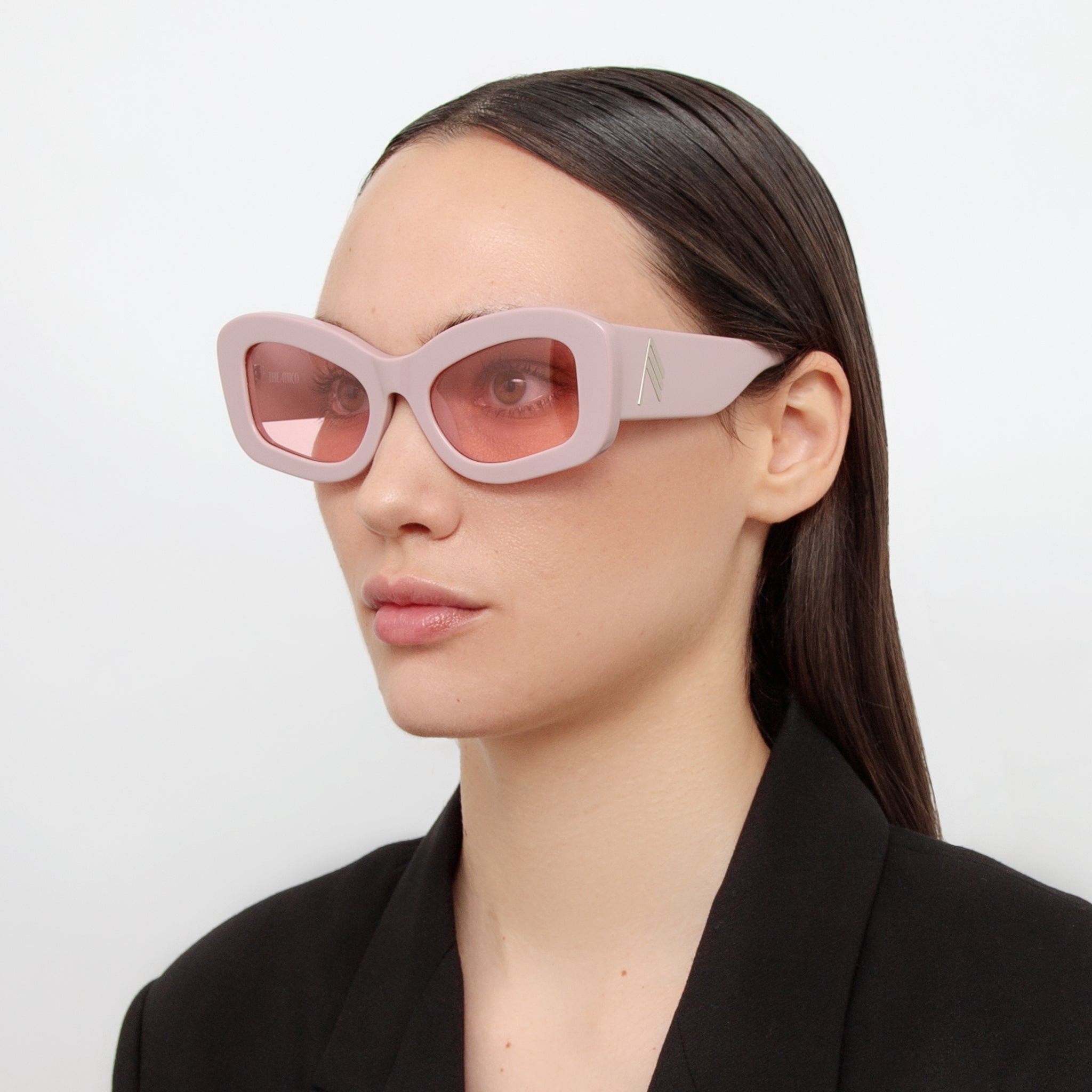 Harry Cat Eye Sunglasses in Pink - LINDA FARROW - Sunglasses -