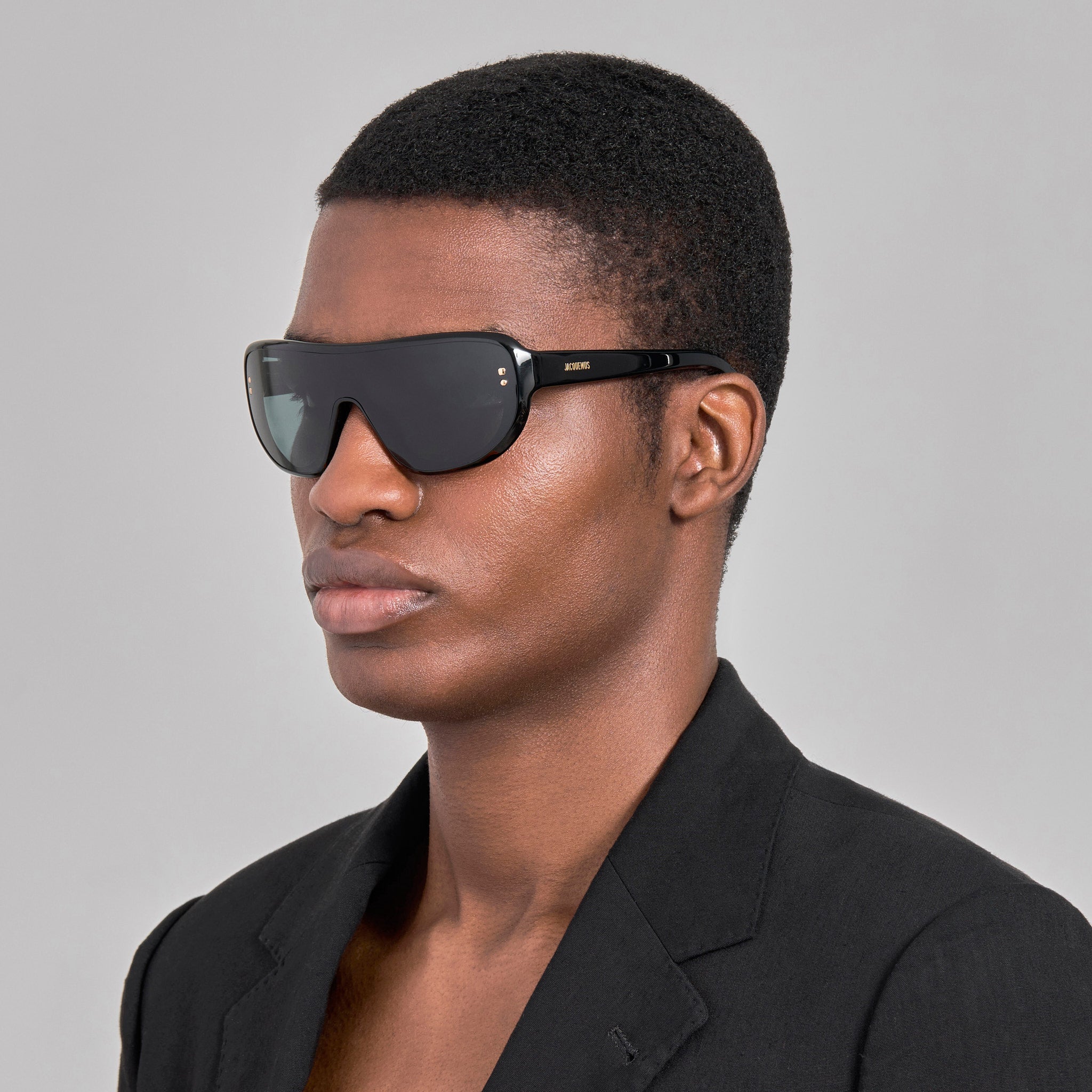 Havana Sunglasses in Black and Grey - LINDA FARROW-Sunglasses-